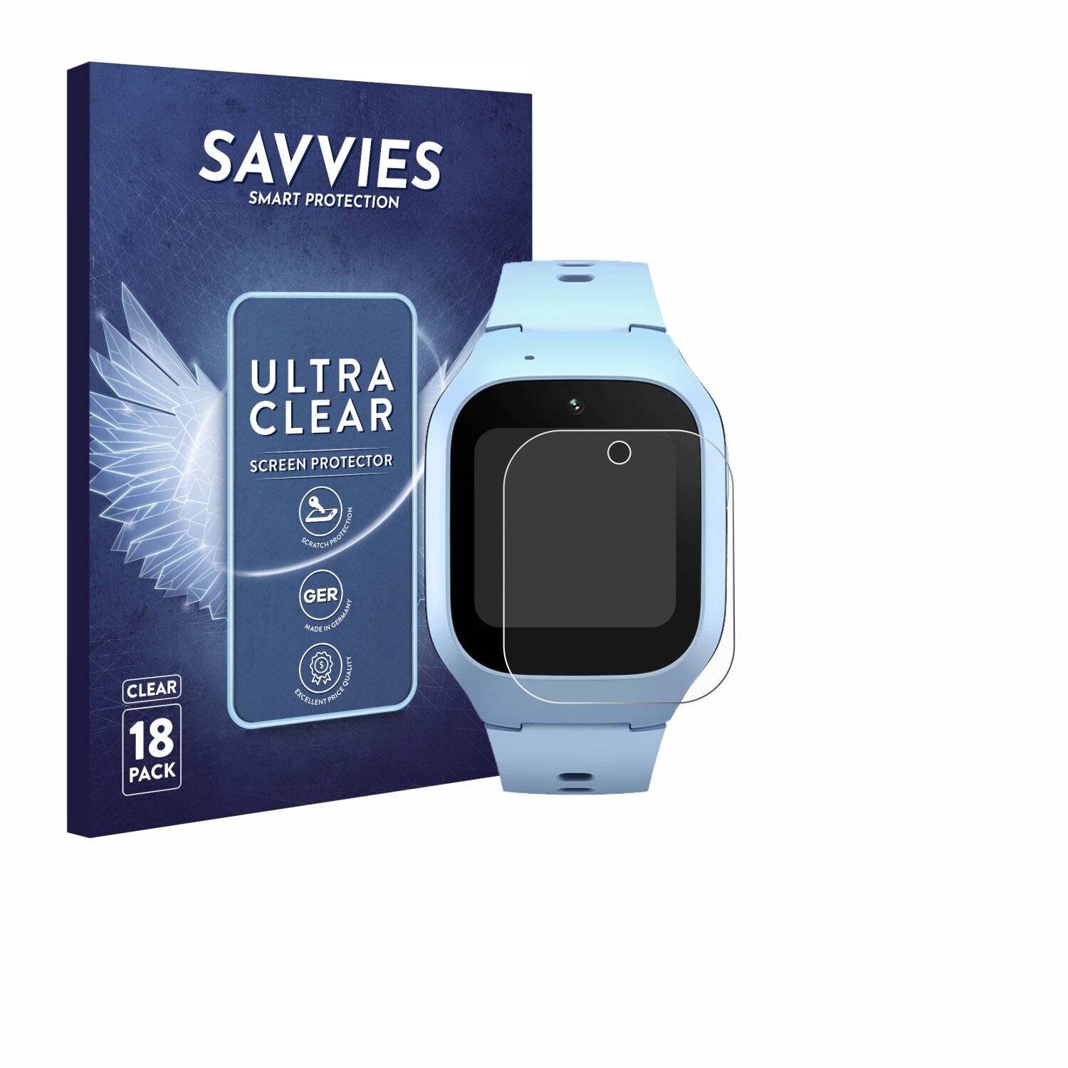 18x Savvies Displayschutz-Folie für Xiaomi Smart Kids