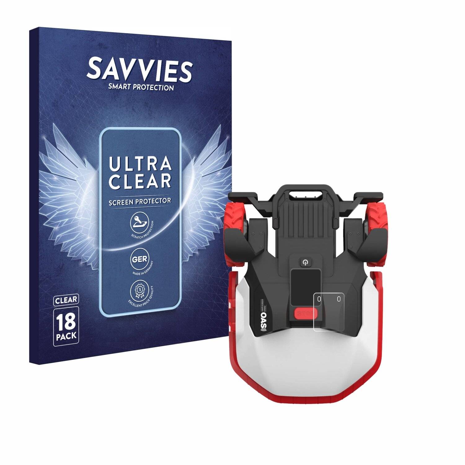 18x Savvies Displayschutz-Folie für Kress Mission Mega 3000