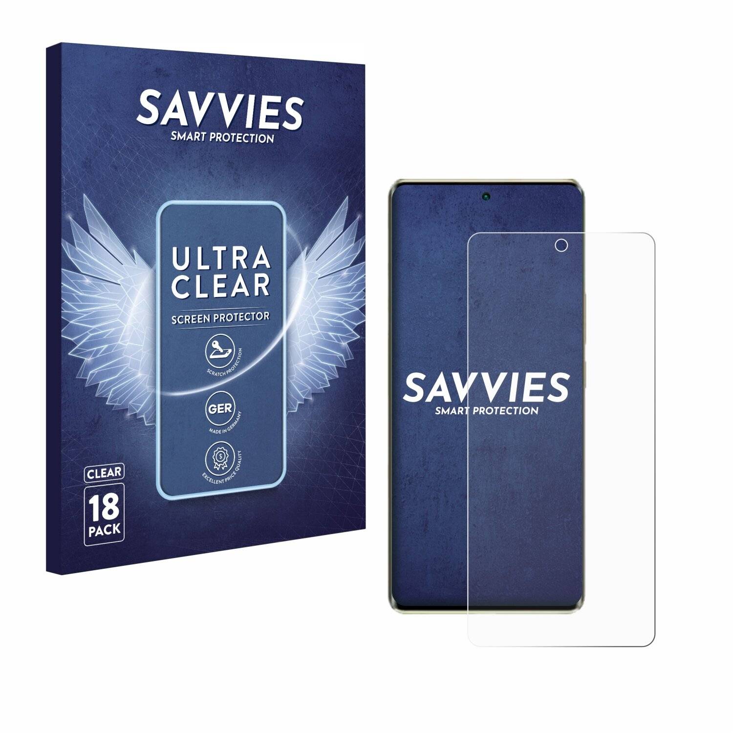 18x Savvies Displayschutz-Folie für Infinix Zero