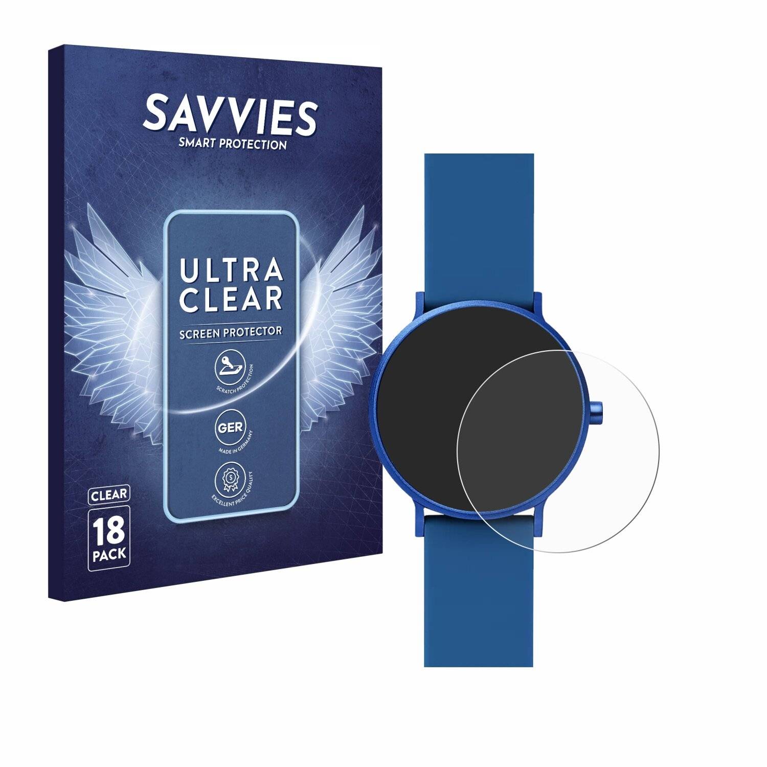 18x Savvies Displayschutz-Folie für Skagen Aaren