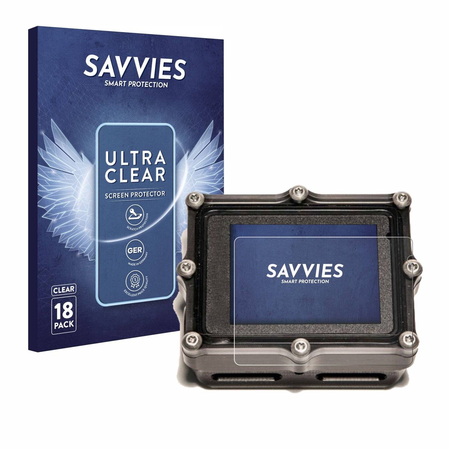 18x Savvies Displayschutz-Folie für Shearwater Petrel 2 dive