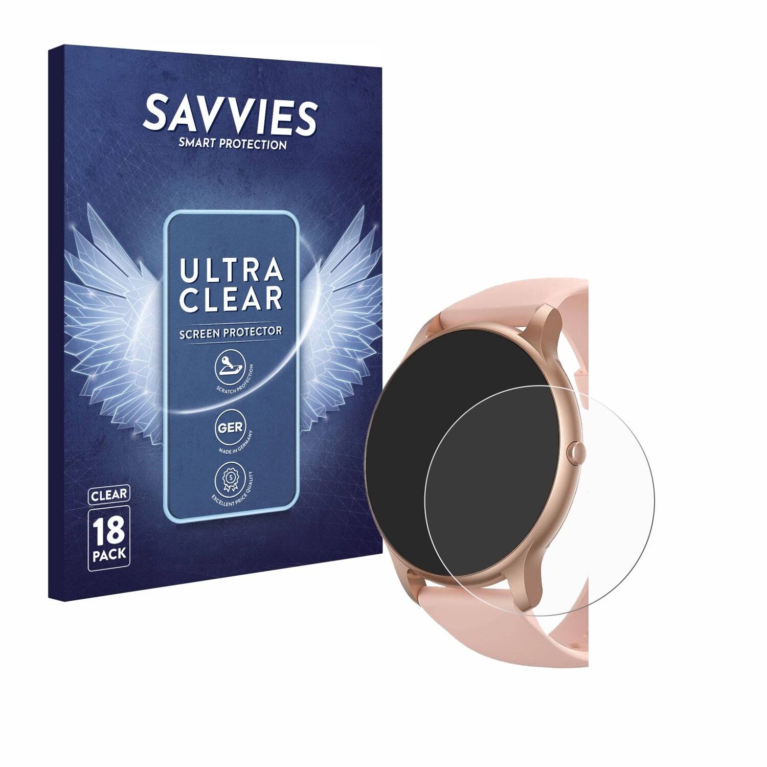 18x Savvies Displayschutz-Folie für Parsonver SR1