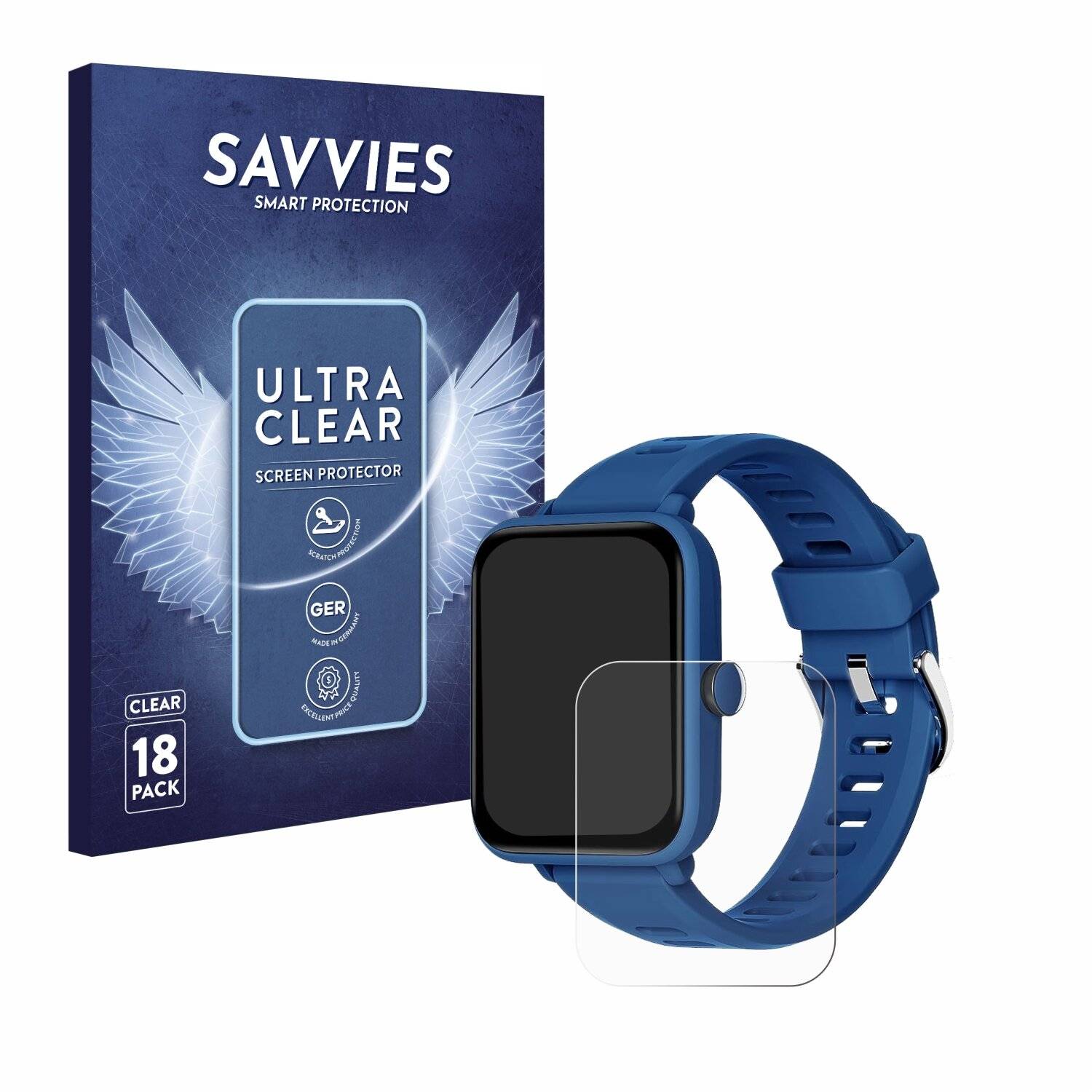 18x Savvies Displayschutz-Folie für Biggerfive BW01