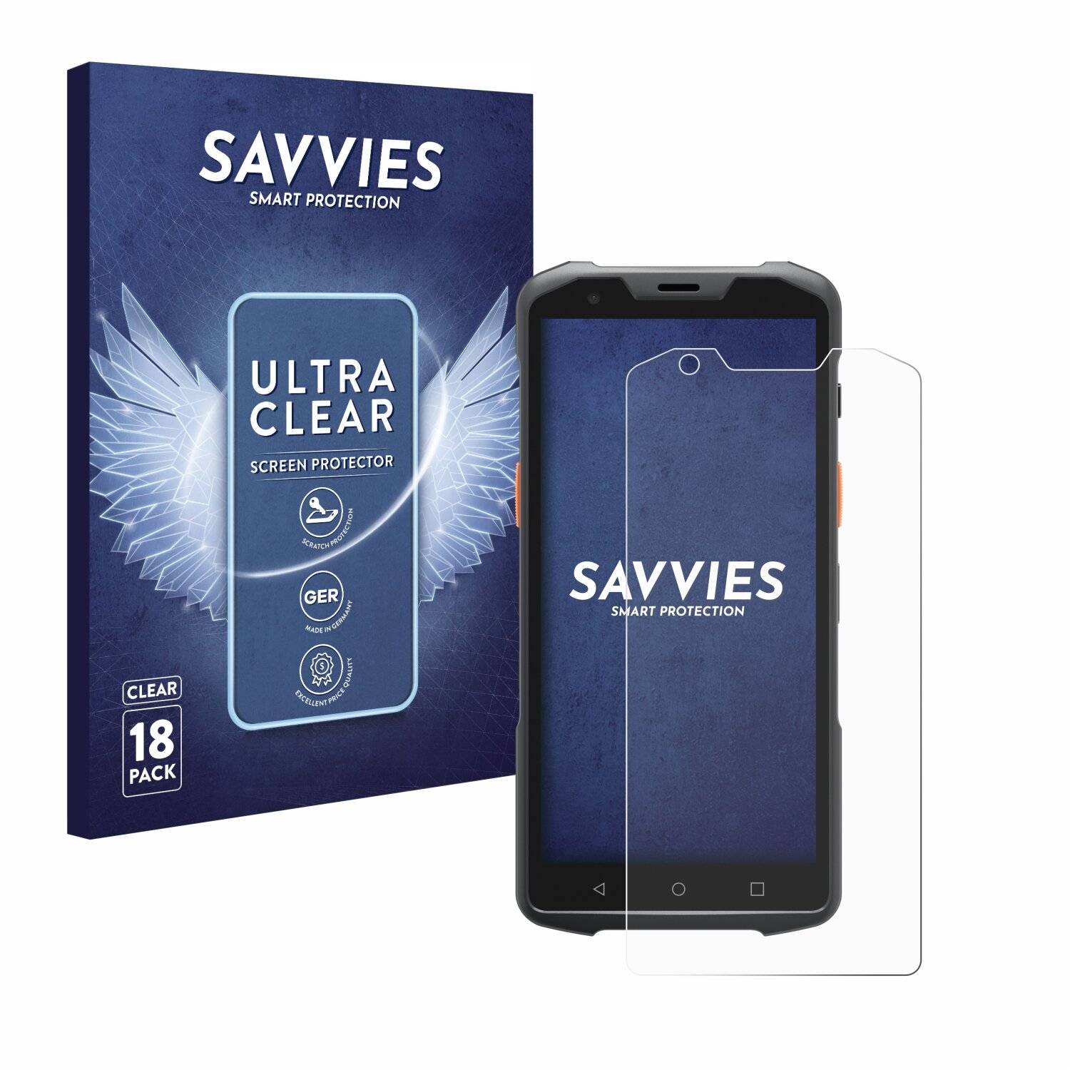 18x Savvies Displayschutz-Folie für Sunmi L2s