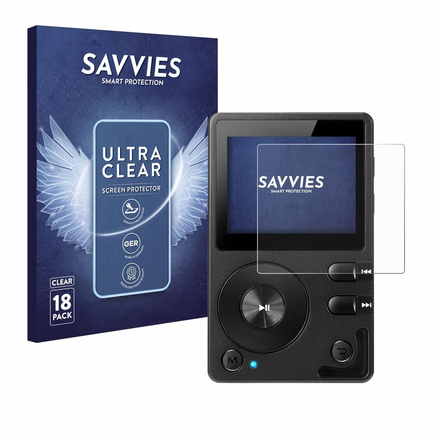 18x Savvies Displayschutz-Folie für Hifi Walker