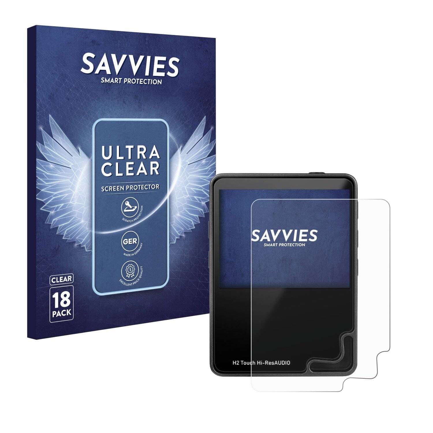 18x Savvies Displayschutz-Folie für HifiWalker H2