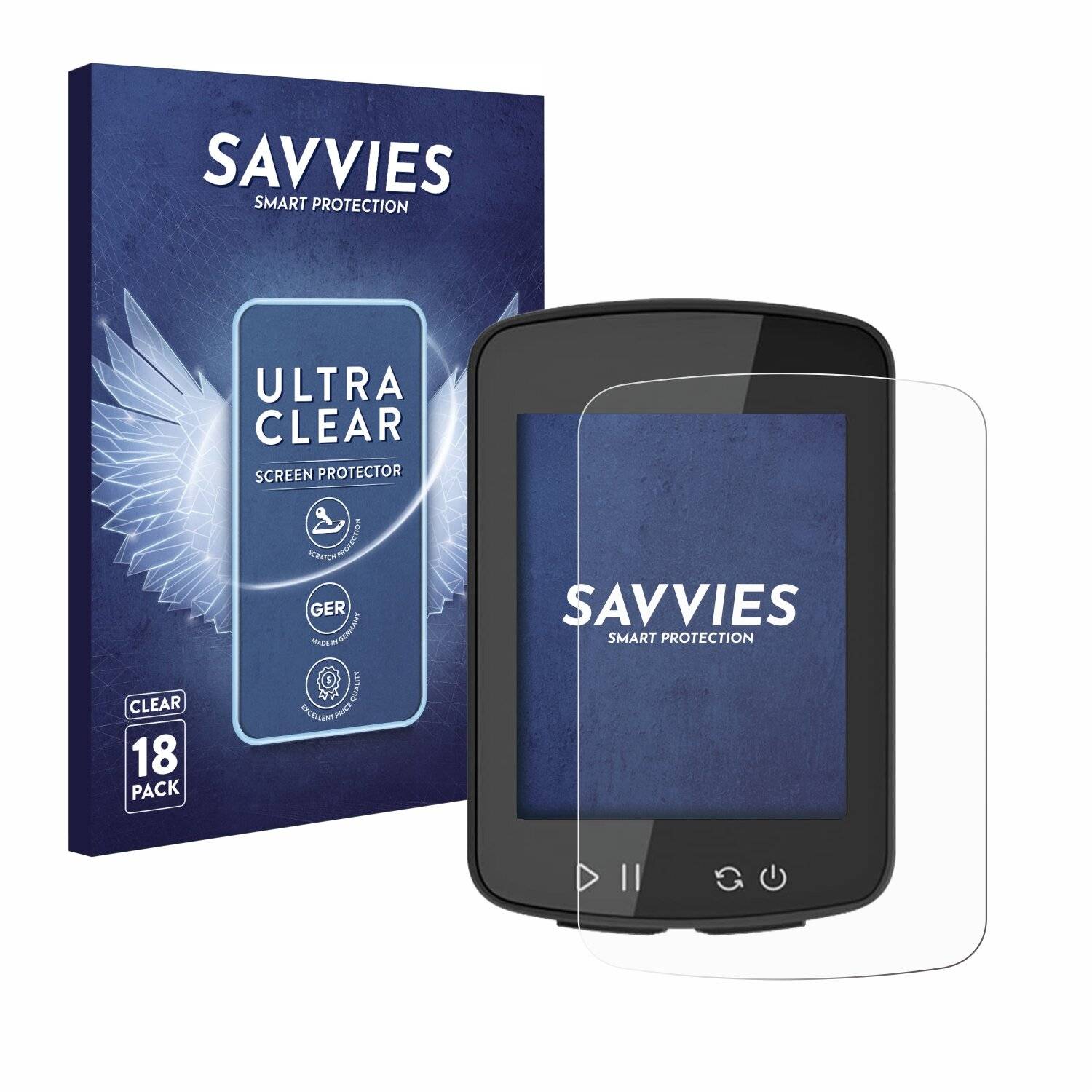 18x Savvies Displayschutz-Folie für Xoss G Gen