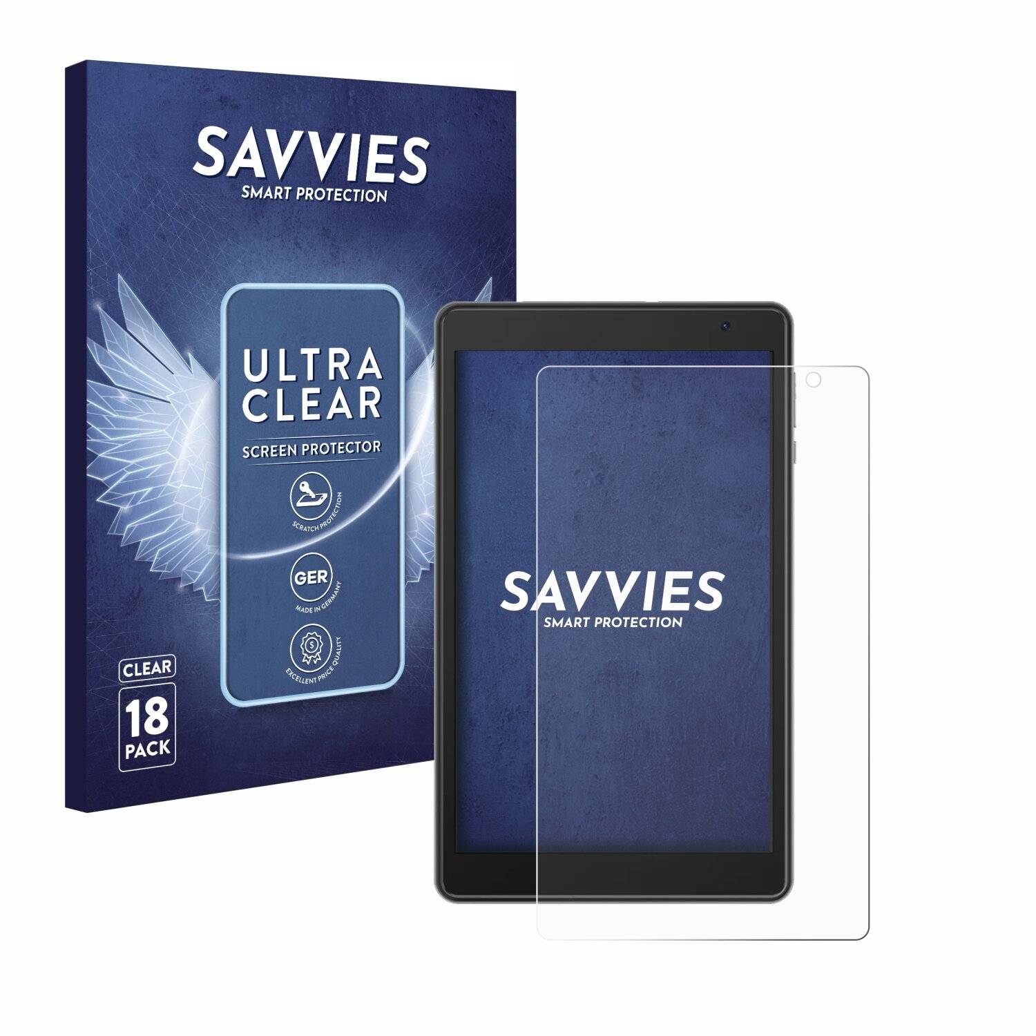 18x Savvies Displayschutz-Folie für Blackview Tab 50