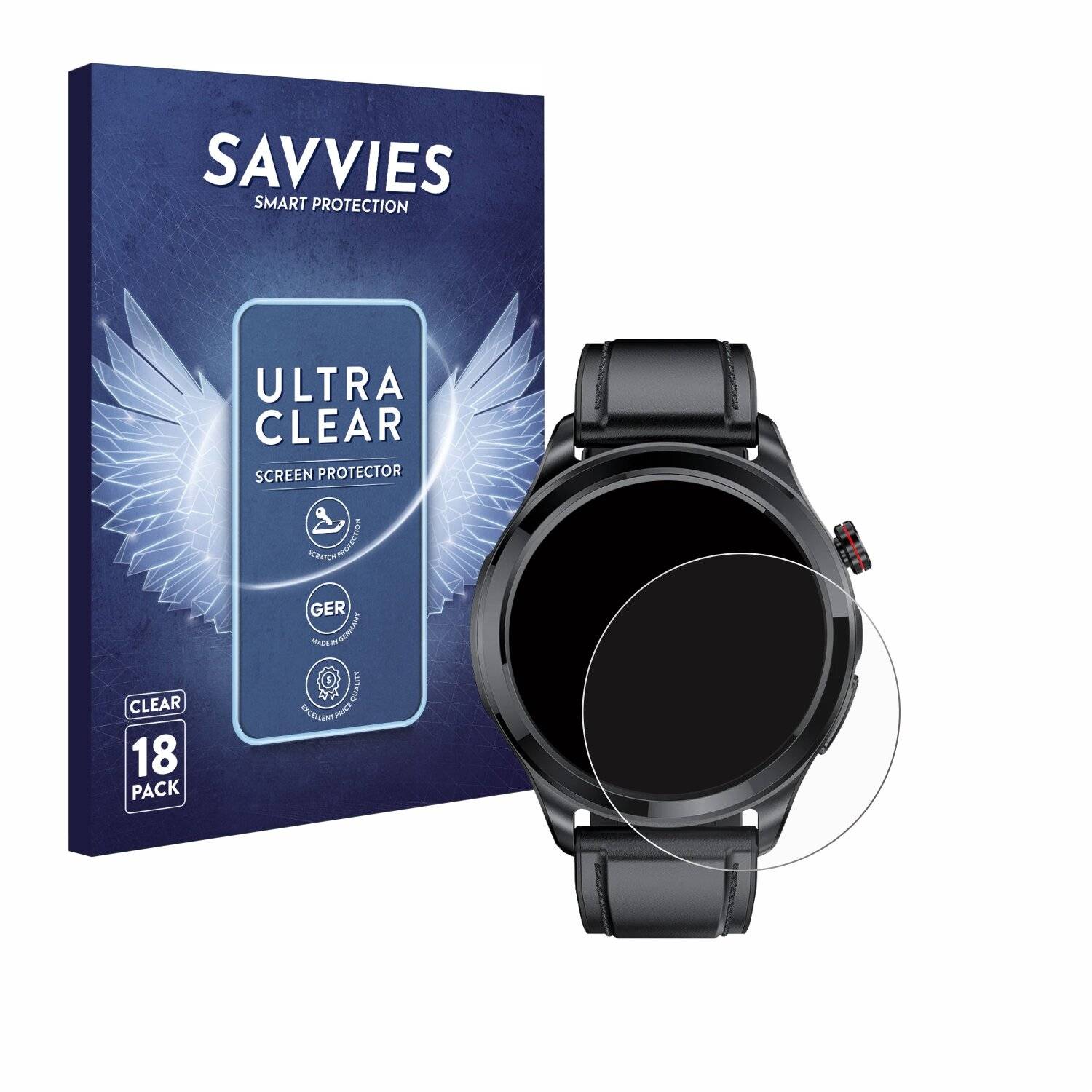 18x Savvies Displayschutz-Folie für Kardena Care Pro