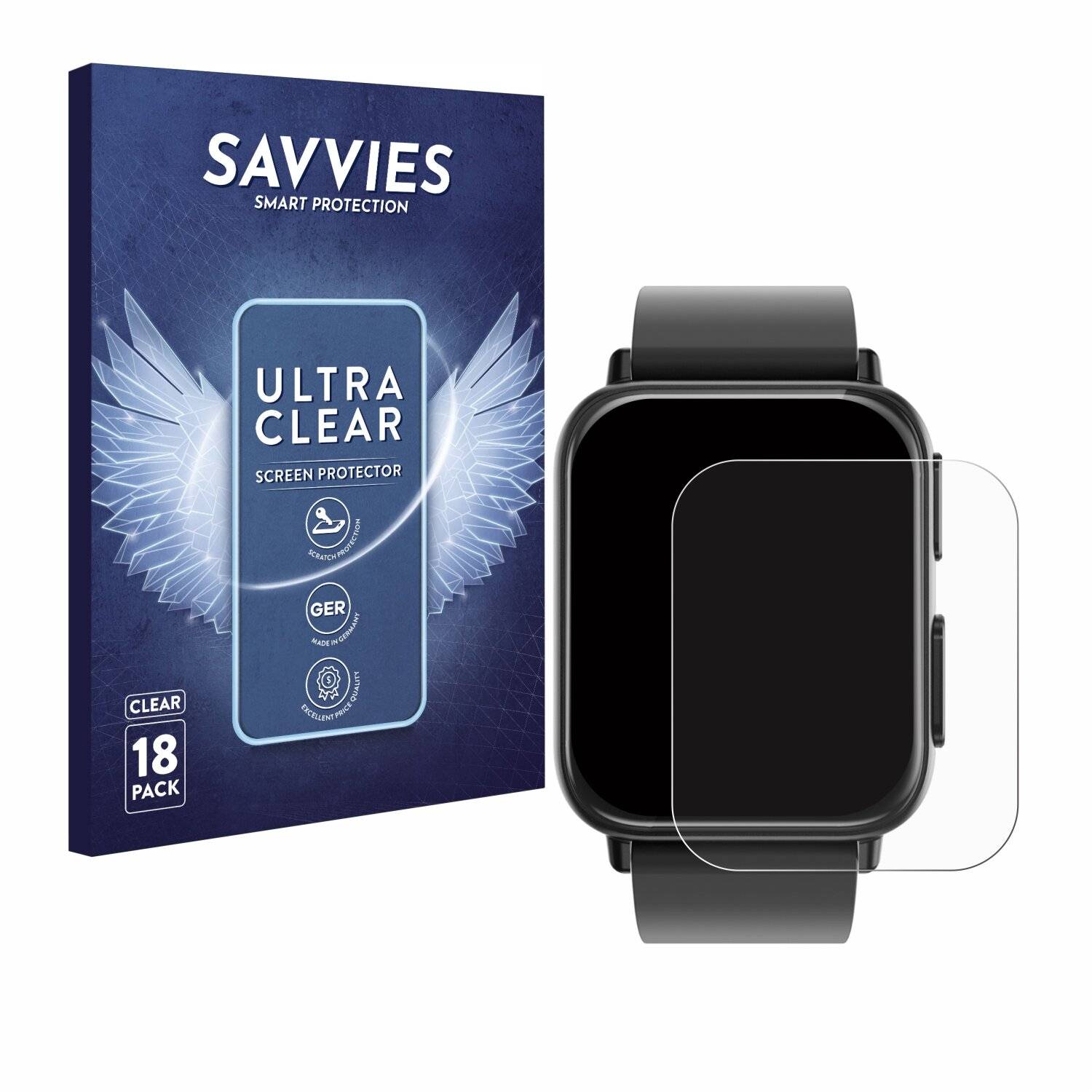 18x Savvies Displayschutz-Folie für Kardena Care Plus