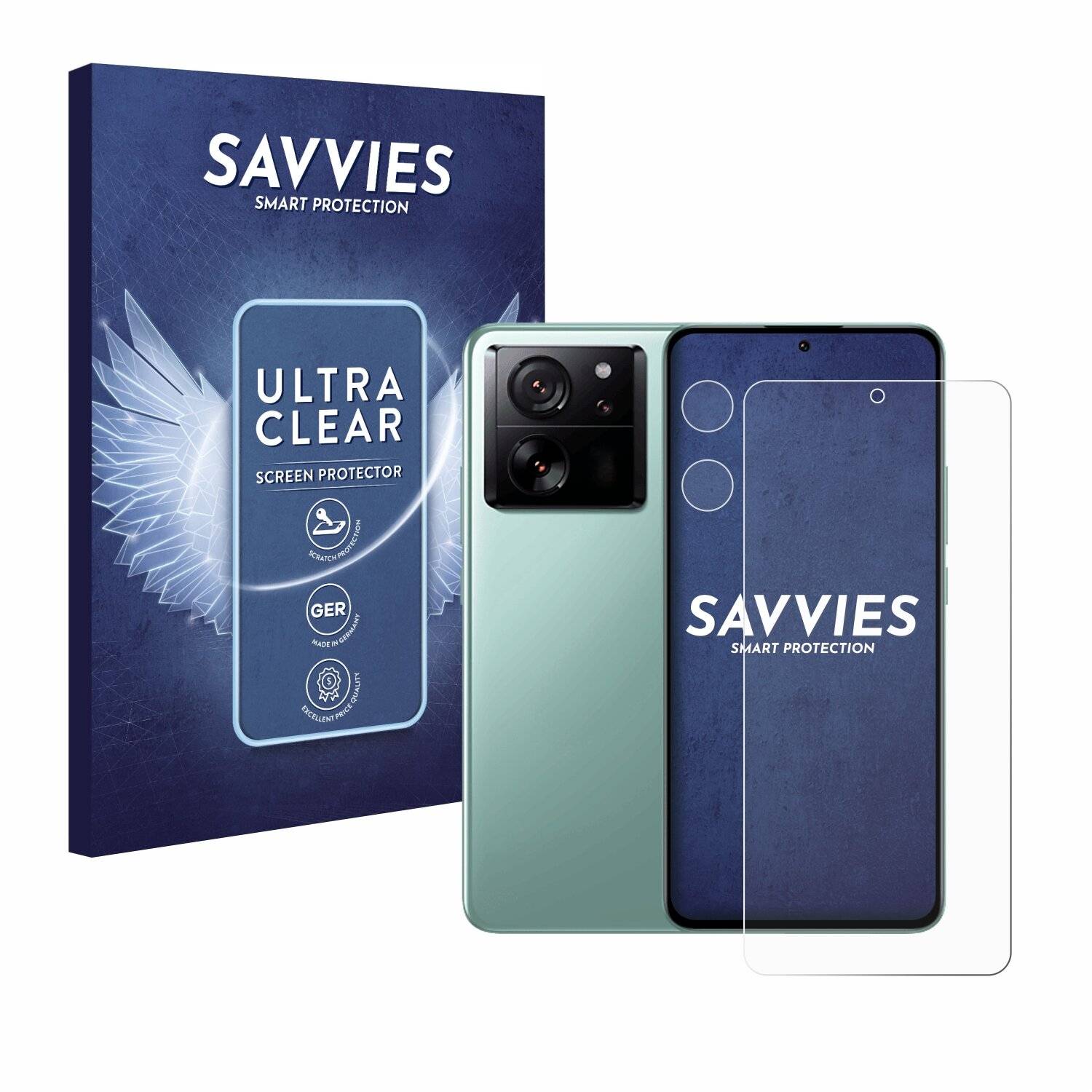 18x Savvies Displayschutz-Folie für Xiaomi 13T Pro