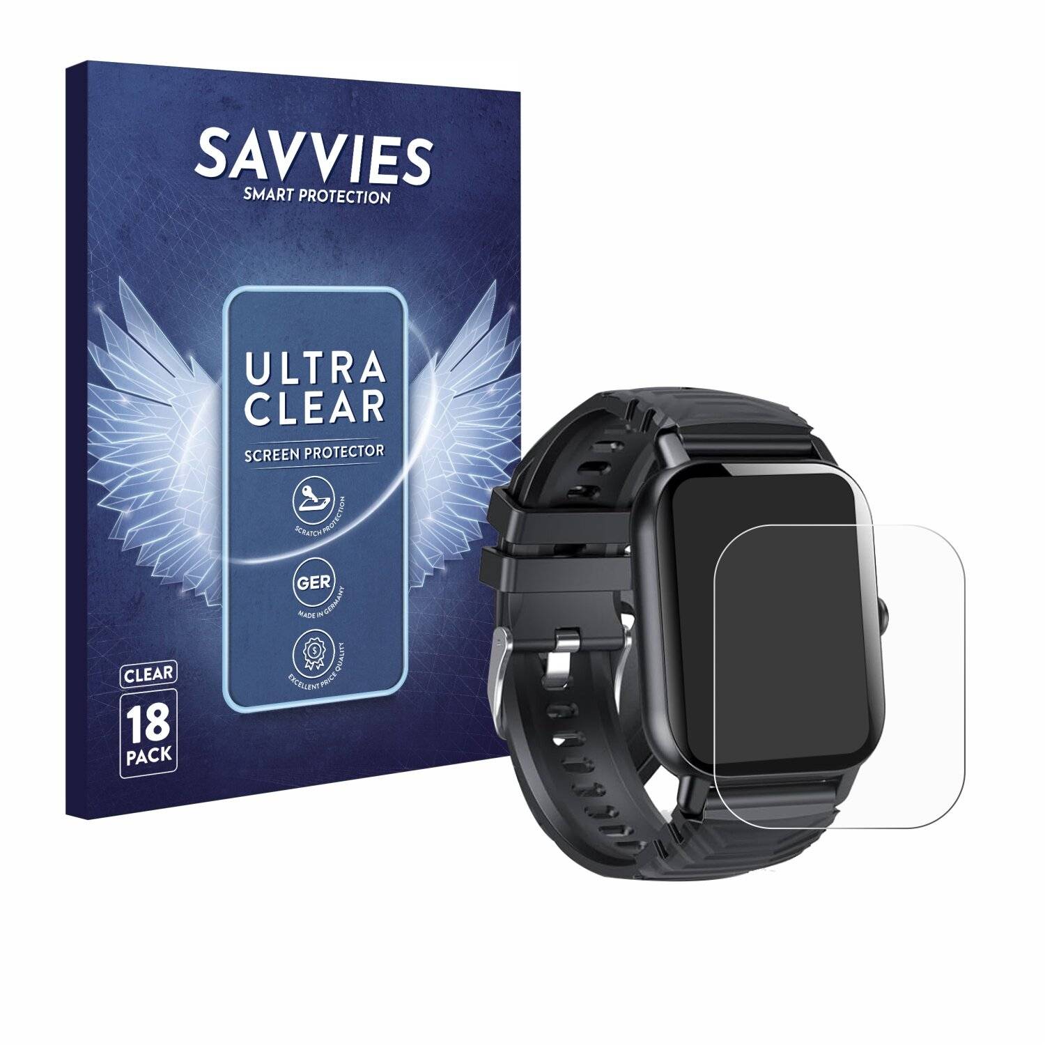 18x Savvies Displayschutz-Folie für Ddidbi P66D