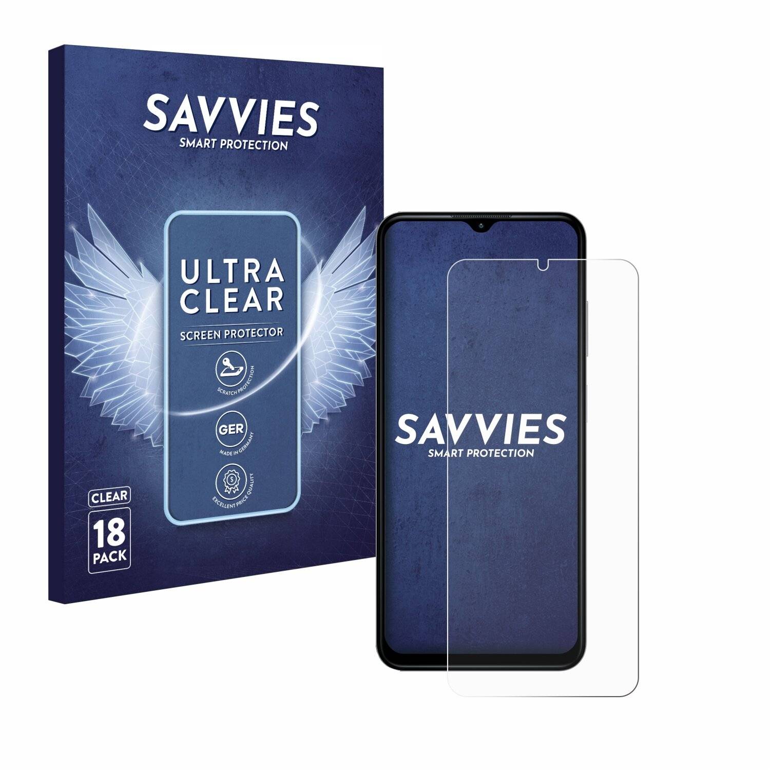 18x Savvies Displayschutz-Folie für Nokia G42