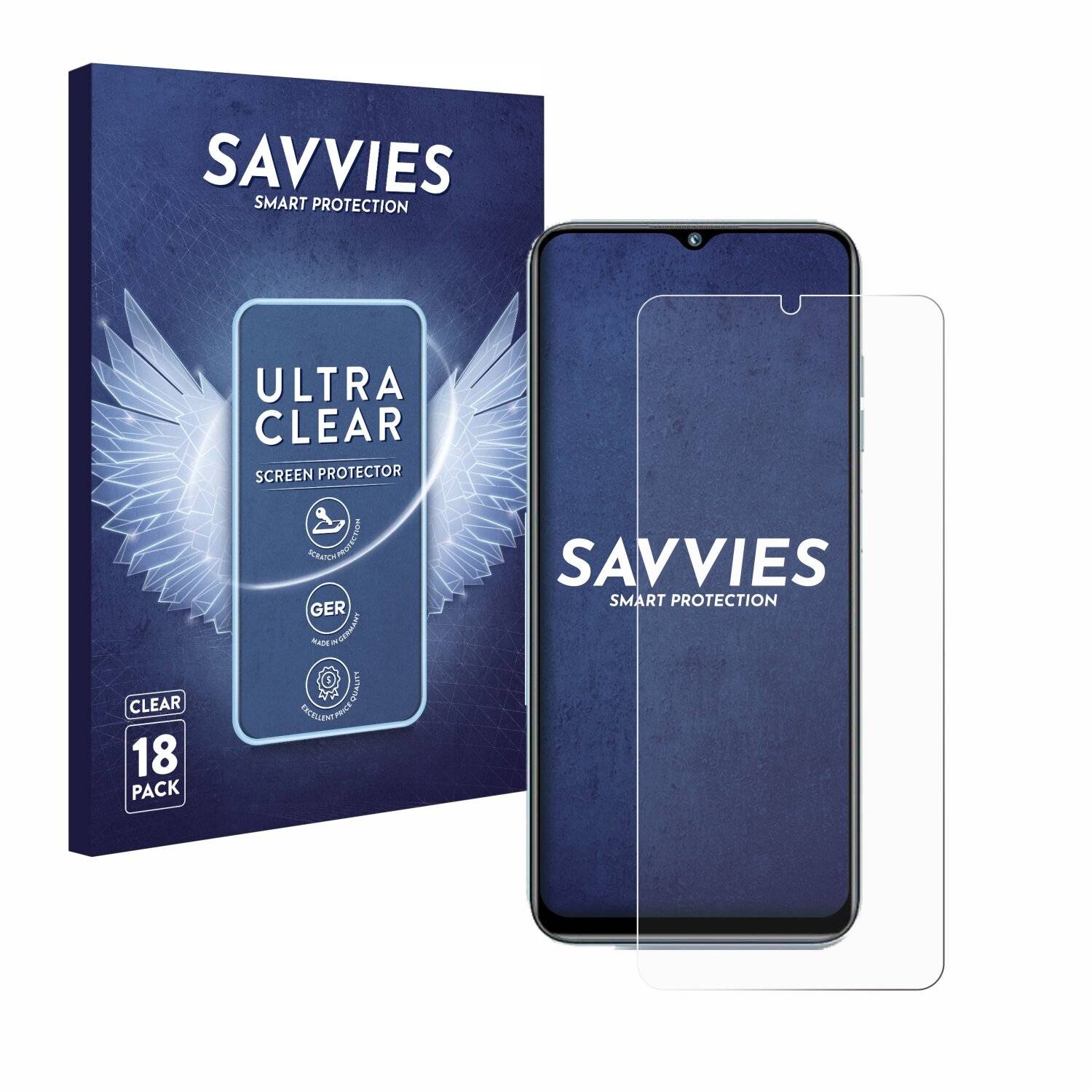 18x Savvies Displayschutz-Folie für Oukitel