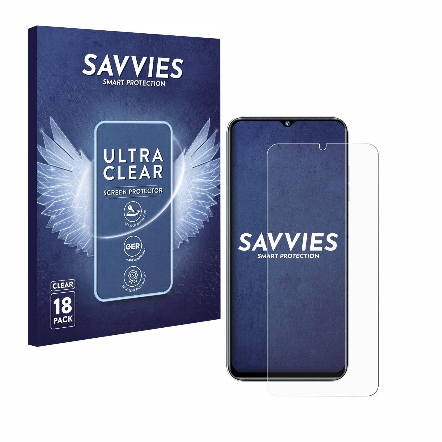 18x Savvies Displayschutz-Folie für Oukitel C36
