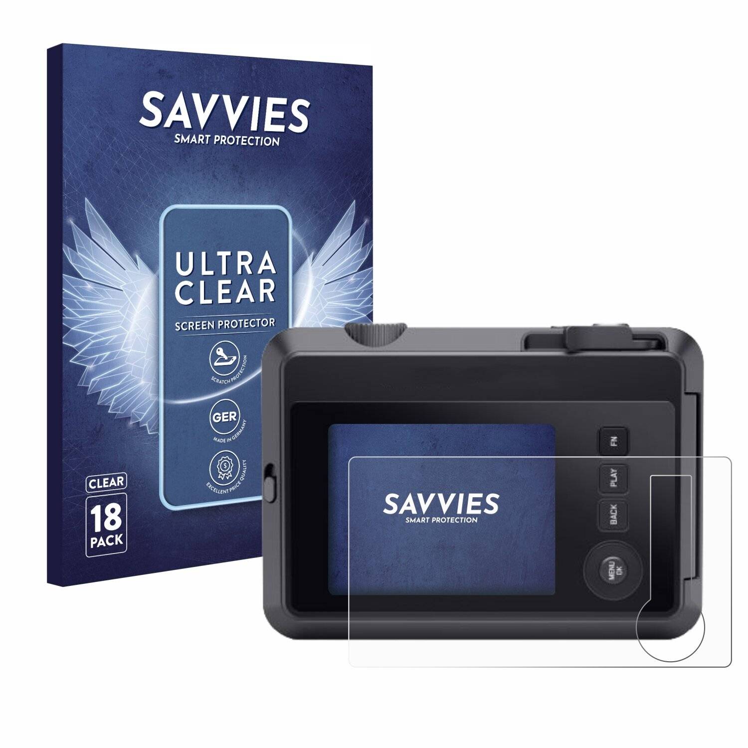 18x Savvies Displayschutz-Folie für Leica SOFORT