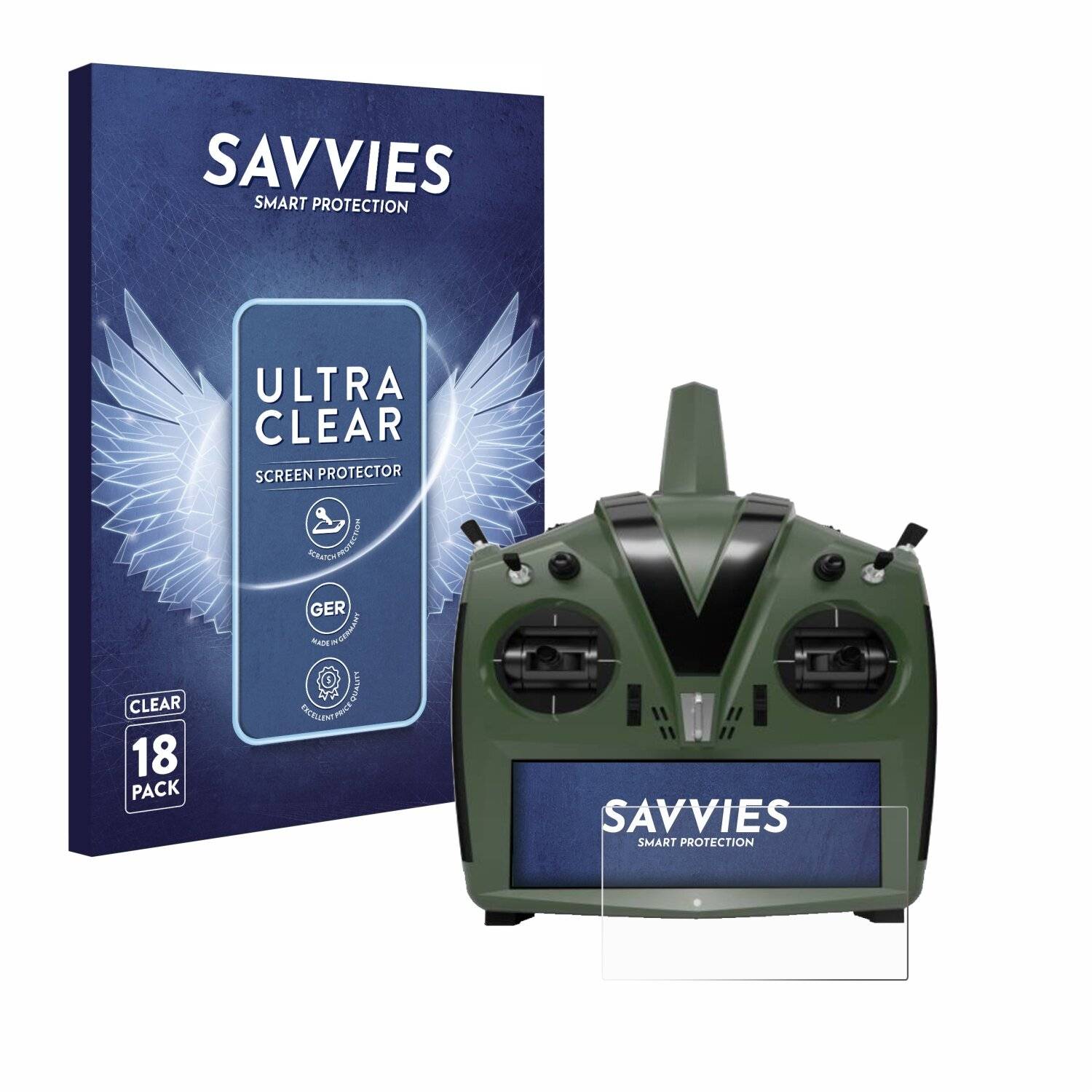 18x Savvies Displayschutz-Folie für VBar Control