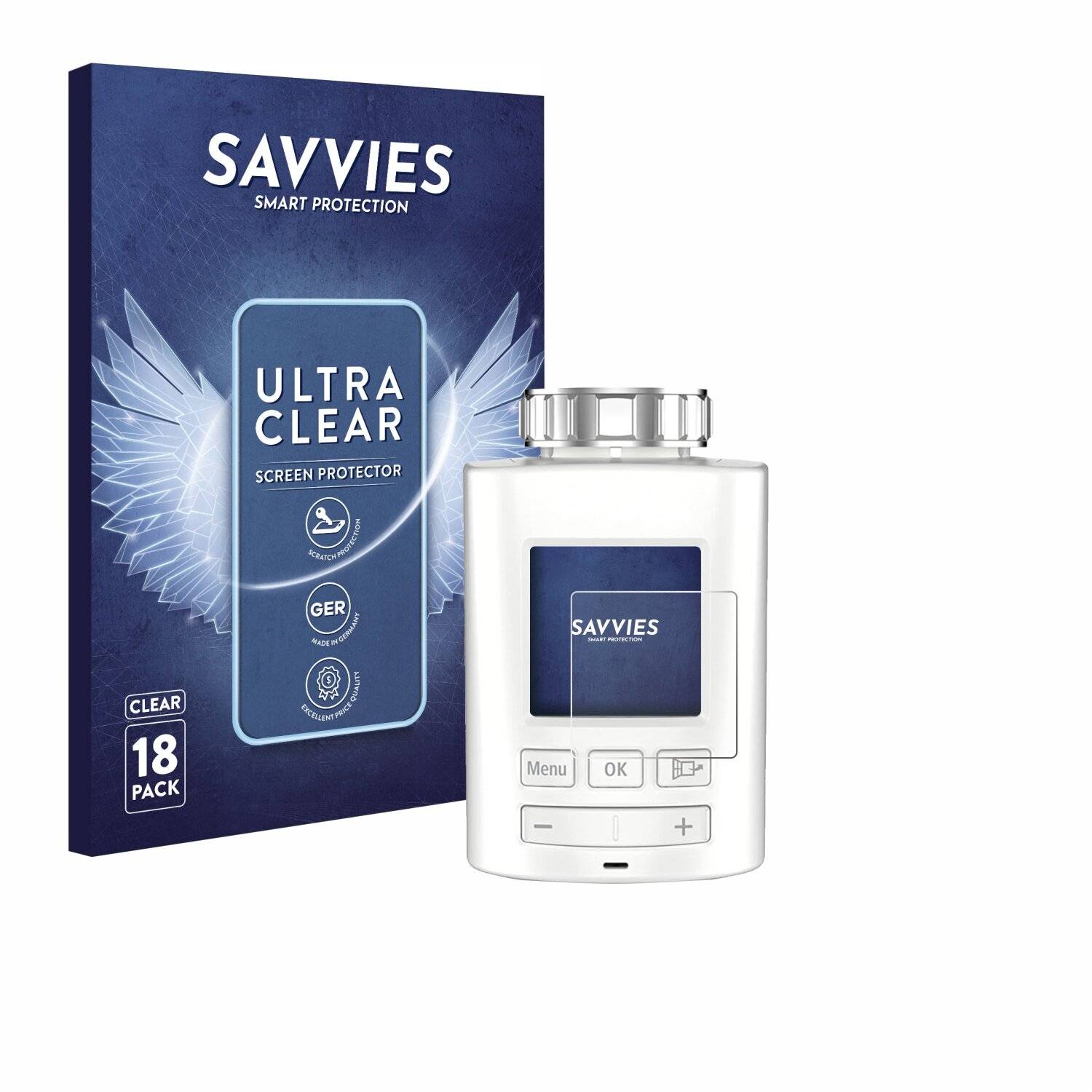 18x Savvies Displayschutz-Folie für AVM FRITZ!DECT