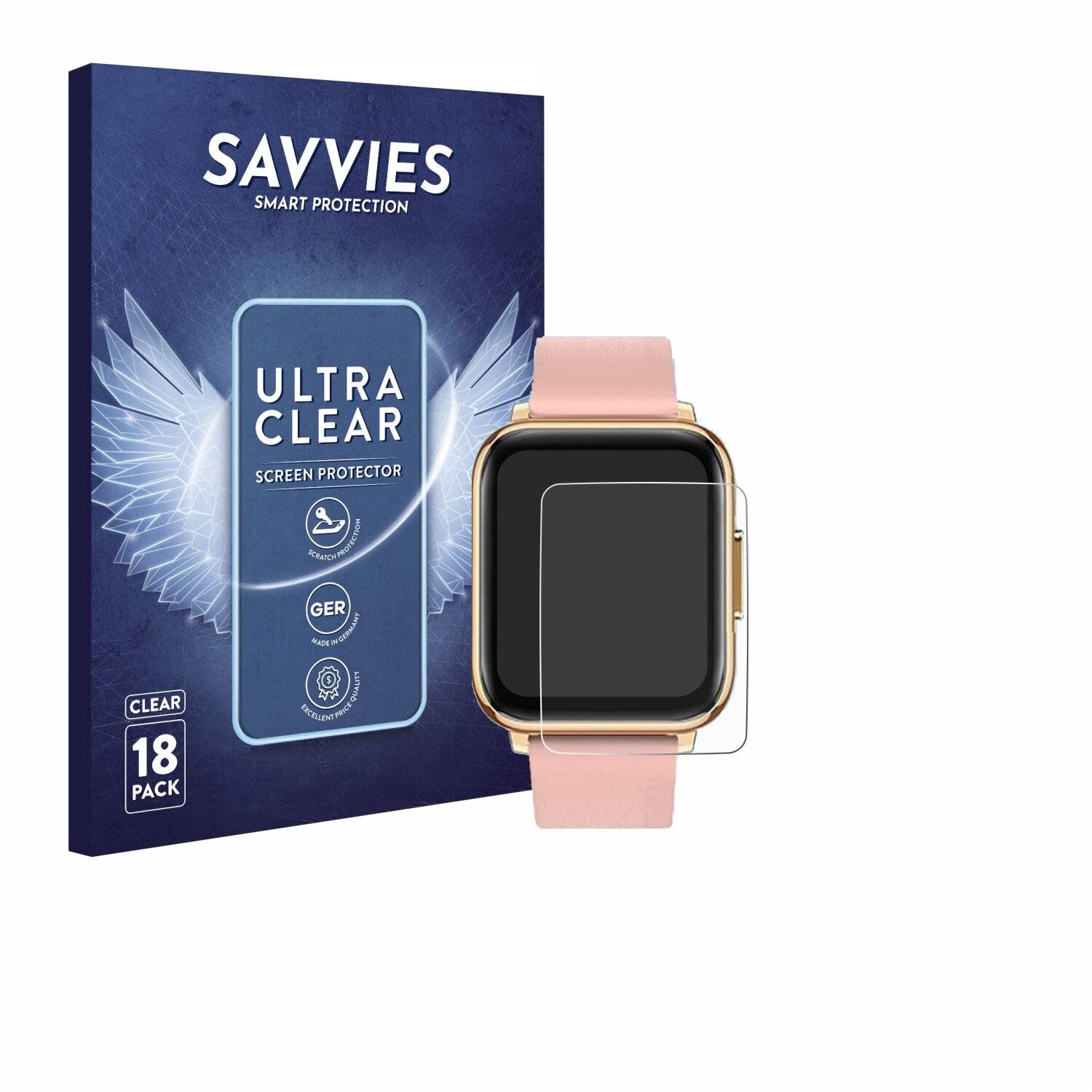 18x Savvies Displayschutz-Folie für FMK IP68