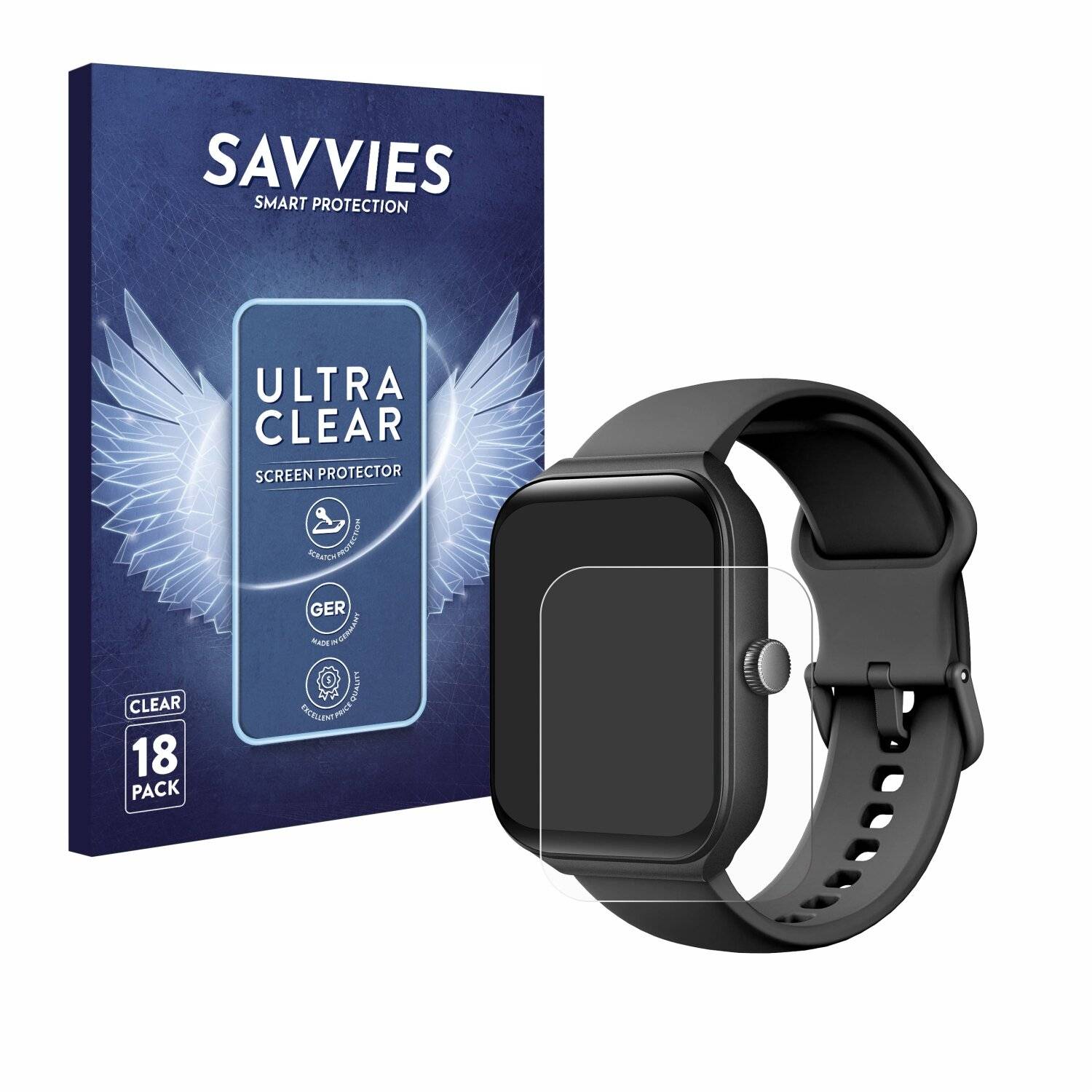 18x Savvies Displayschutz-Folie für Toobur IDW16