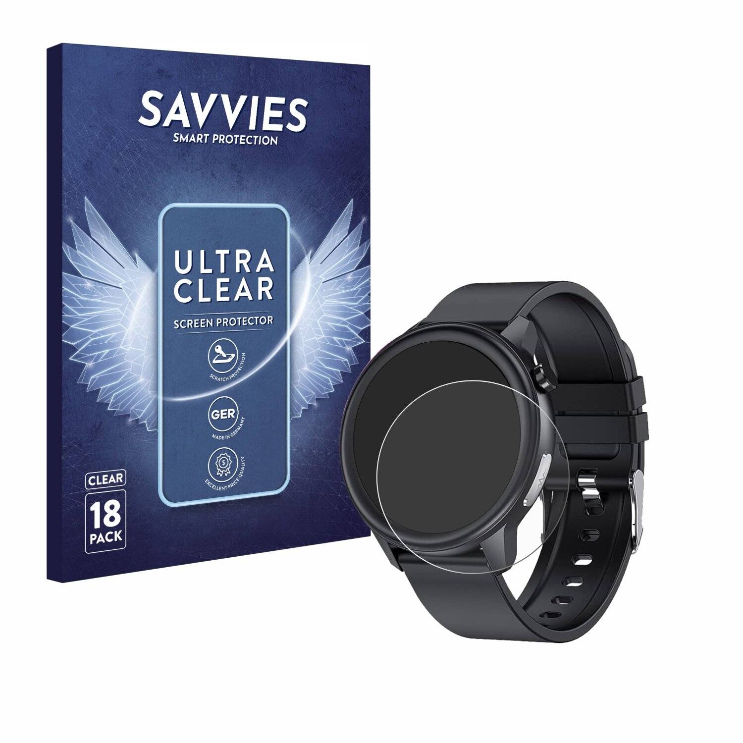 18x Savvies Displayschutz-Folie für DigiKuber E80