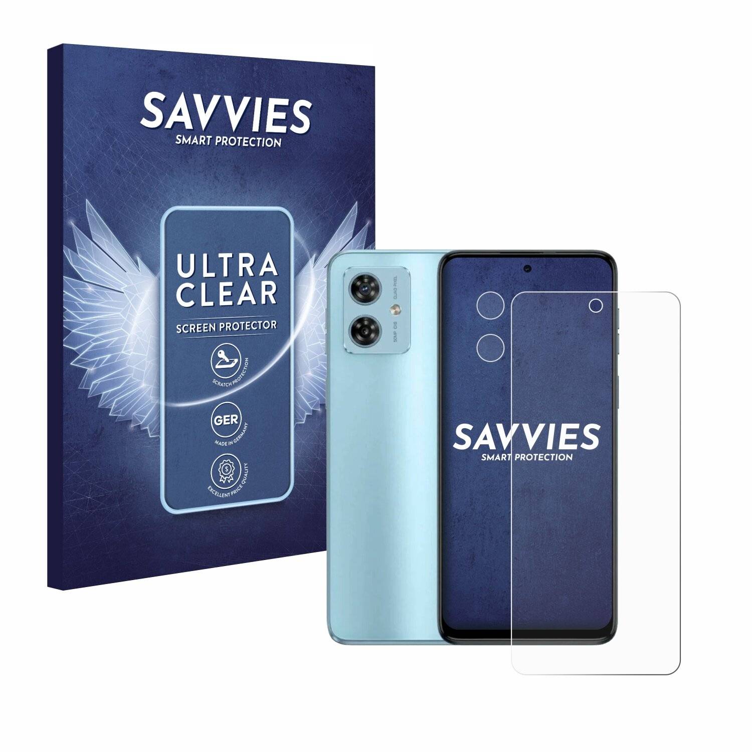 18x Savvies Displayschutz-Folie für Motorola Moto G54