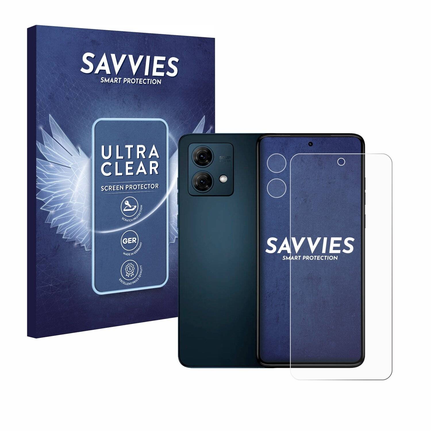 18x Savvies Displayschutz-Folie für Motorola Moto G84