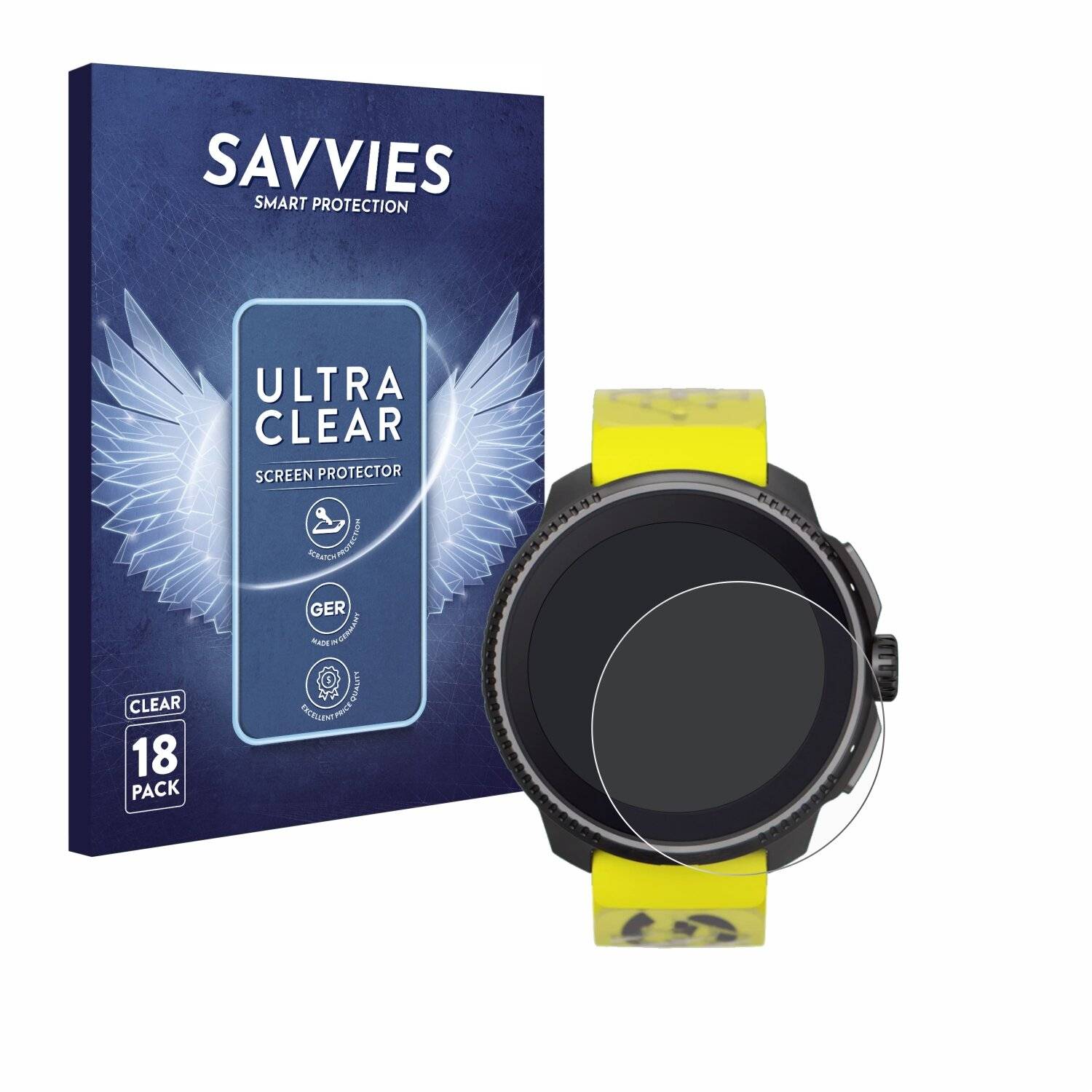 18x Savvies Displayschutz-Folie für Suunto