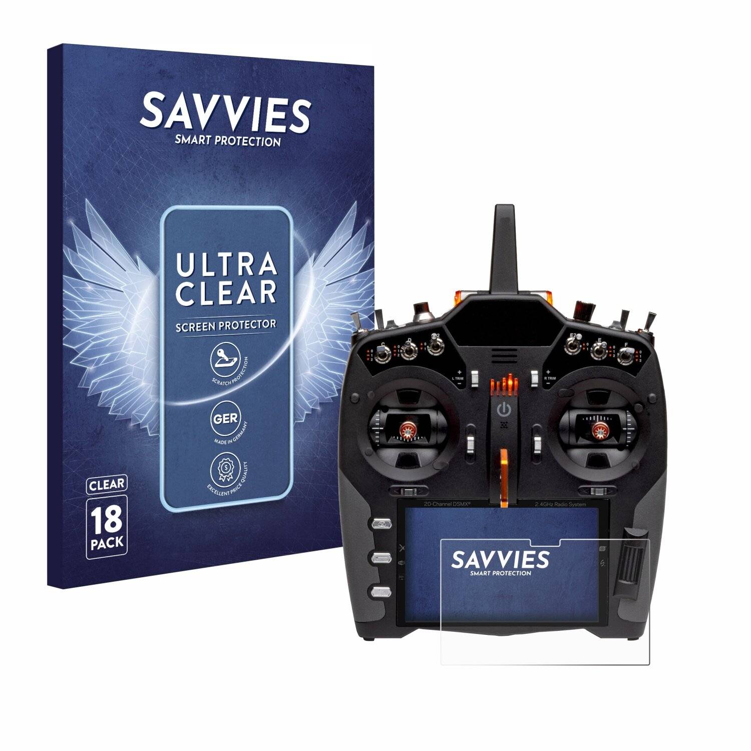 18x Savvies Displayschutz-Folie für Spektrum