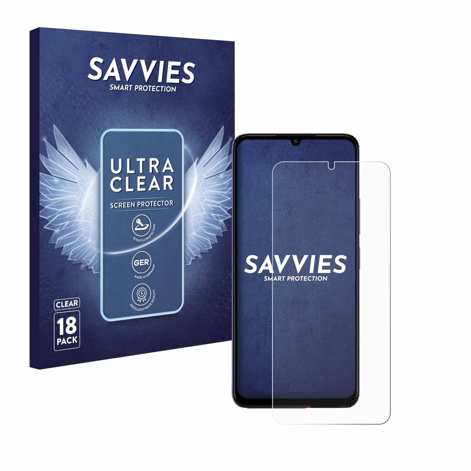 18x Savvies Displayschutz-Folie für Xiaomi Poco
