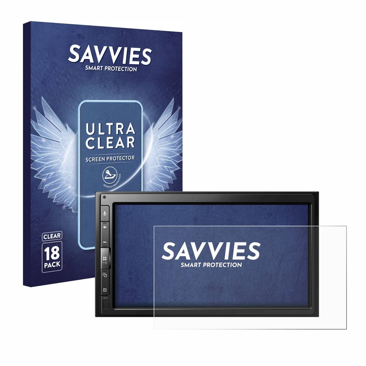 18x Savvies Displayschutz-Folie für Pioneer