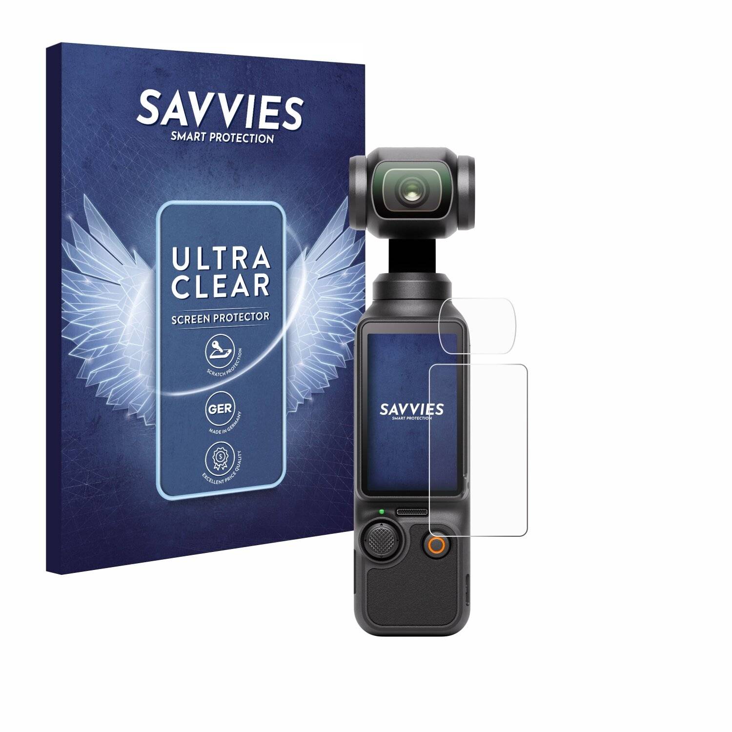 18x Savvies Displayschutz-Folie für DJI Osmo Pocket 3 (Display +