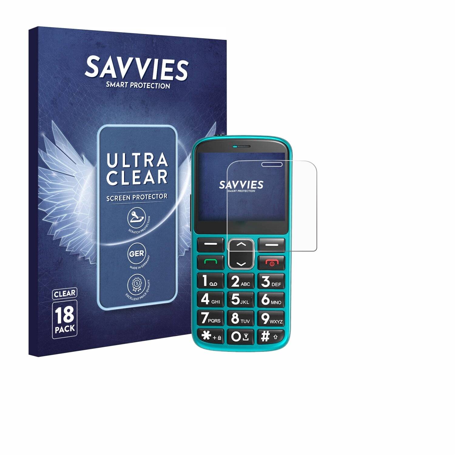18x Savvies Displayschutz-Folie für Uleway