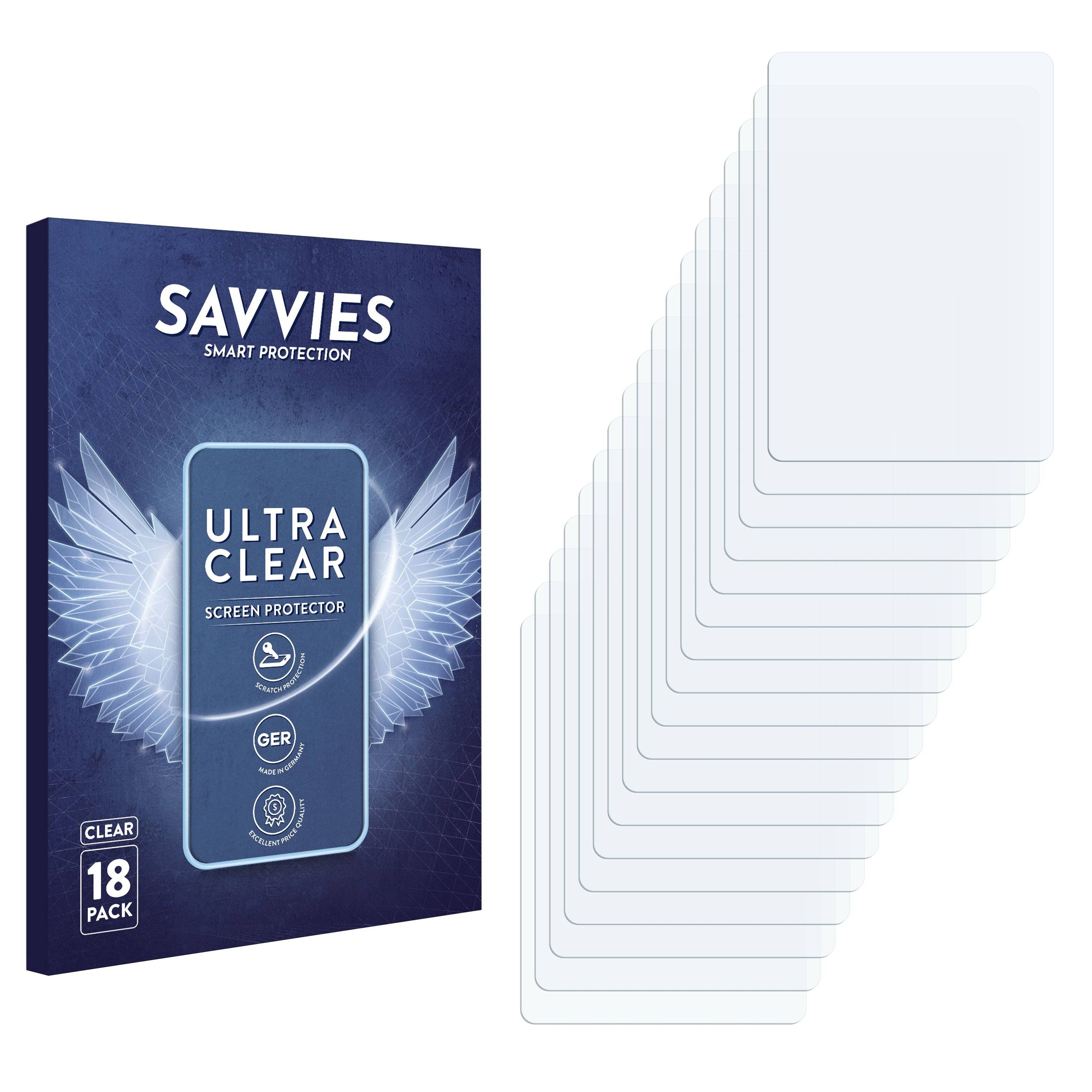 18x Savvies Displayschutz-Folie für Zooaoxo