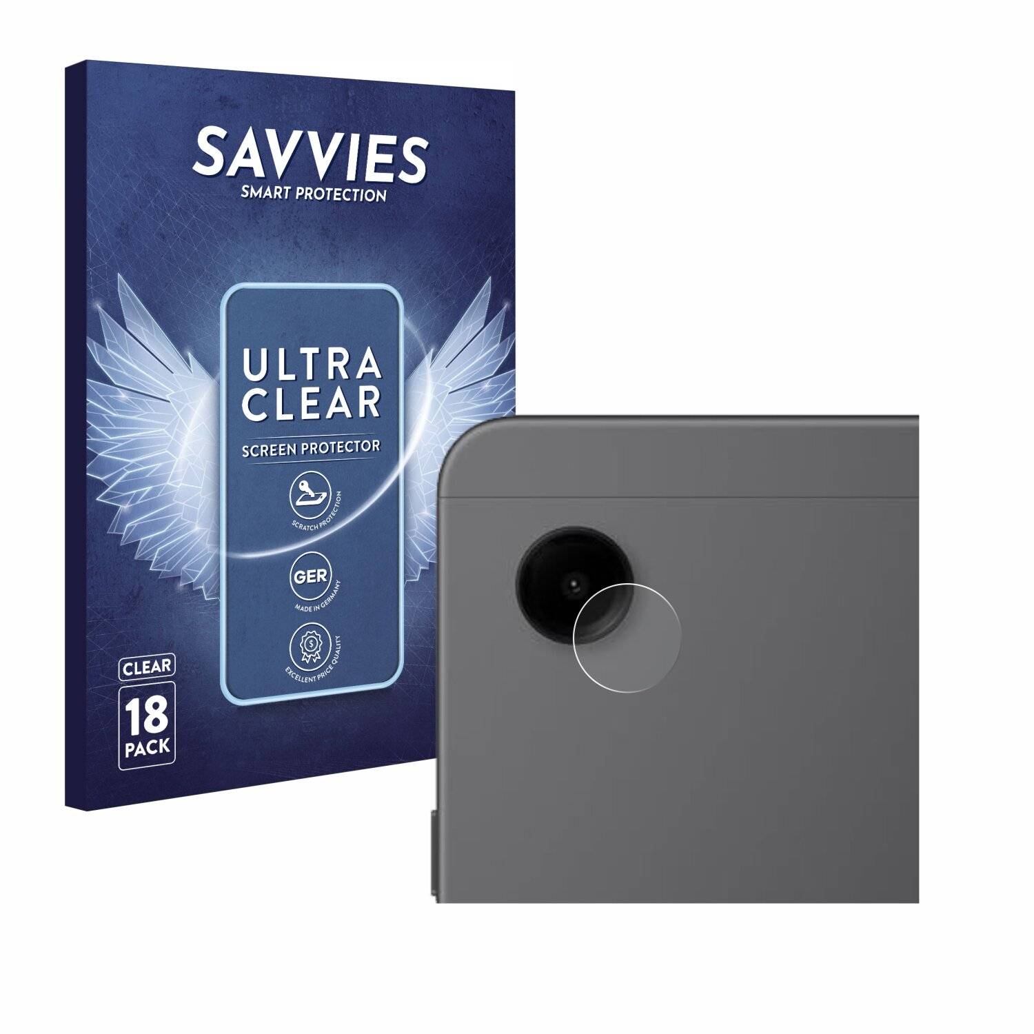 18x Savvies Displayschutz-Folie für Samsung Galaxy Tab A9 LTE (NUR