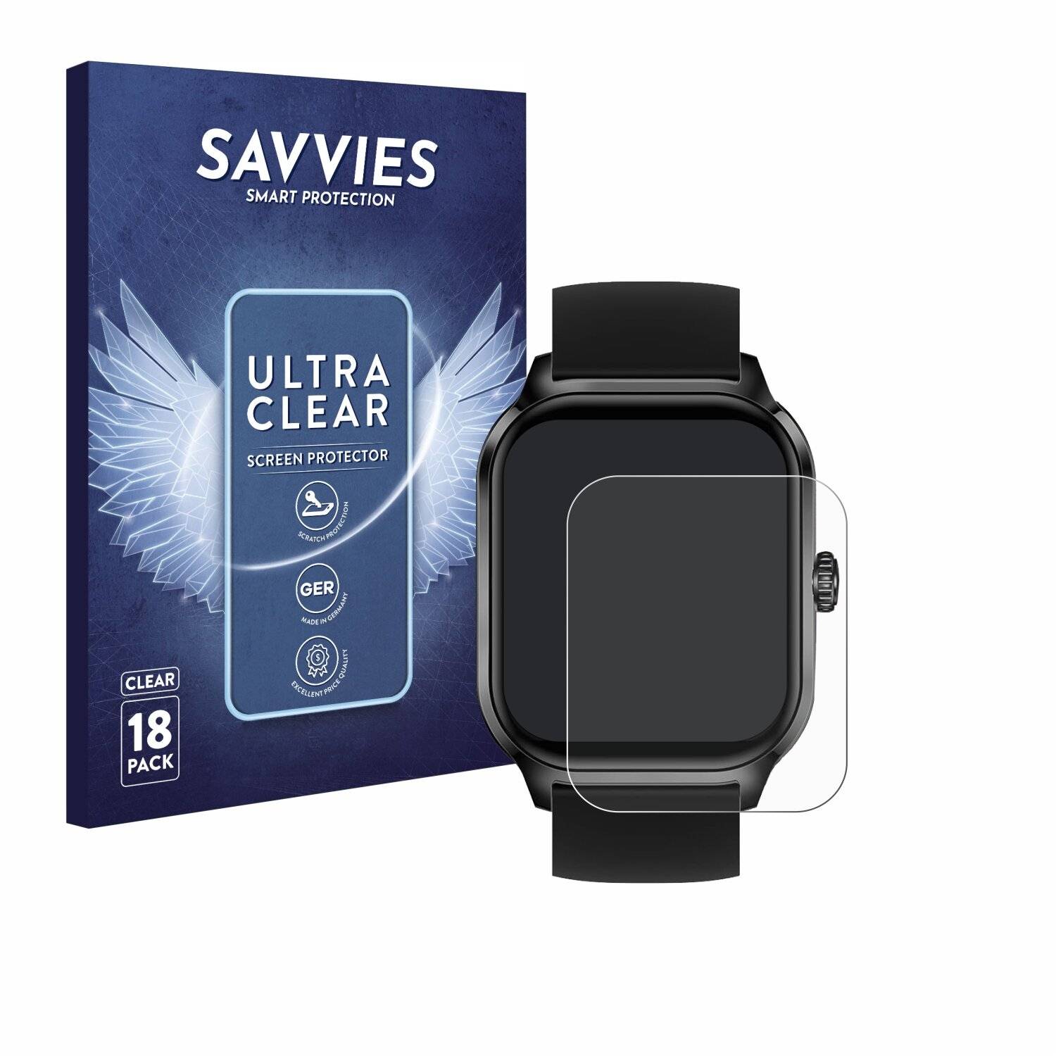 18x Savvies Displayschutz-Folie für AcclaFit