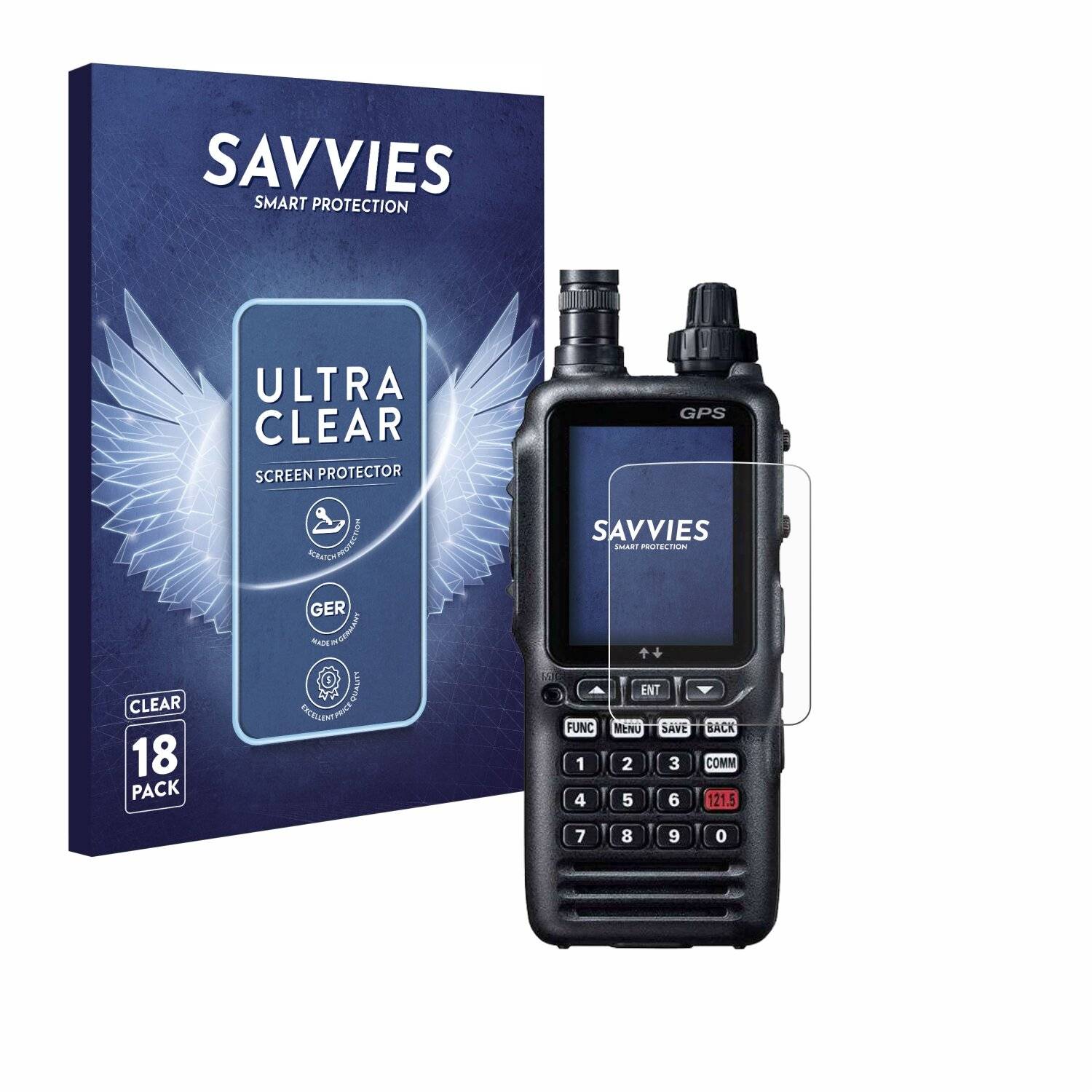 18x Savvies Displayschutz-Folie für Yaesu