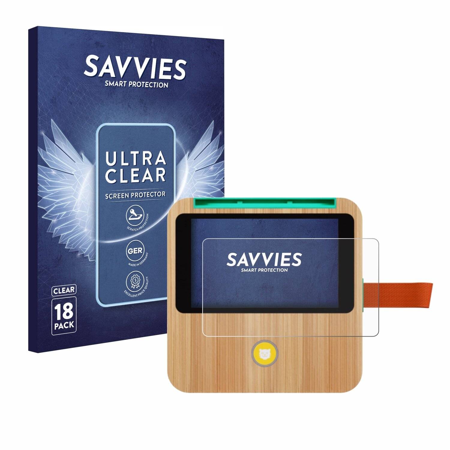 18x Savvies Displayschutz-Folie für tigerbox TOUCH
