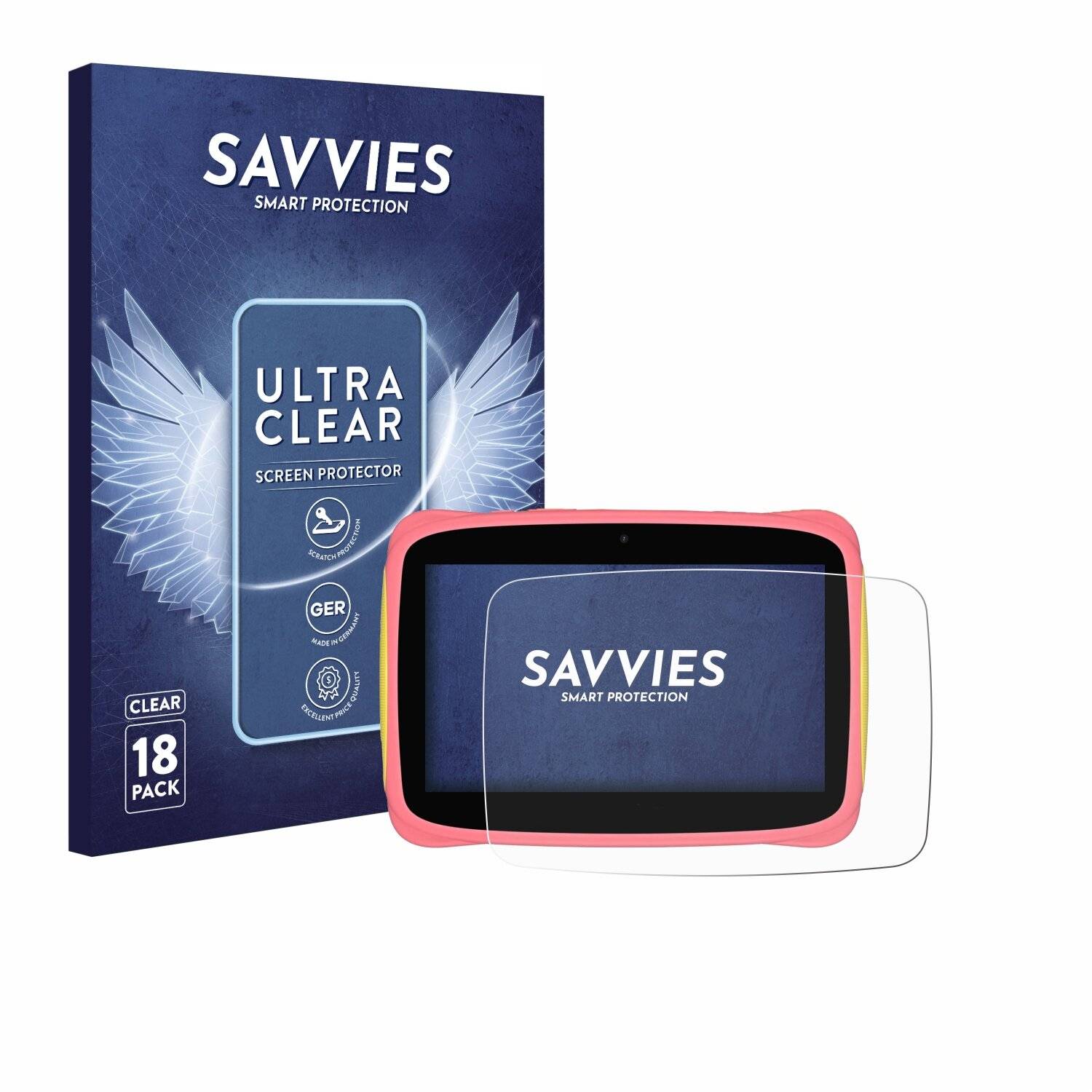 18x Savvies Displayschutz-Folie für Blackview Tab 3