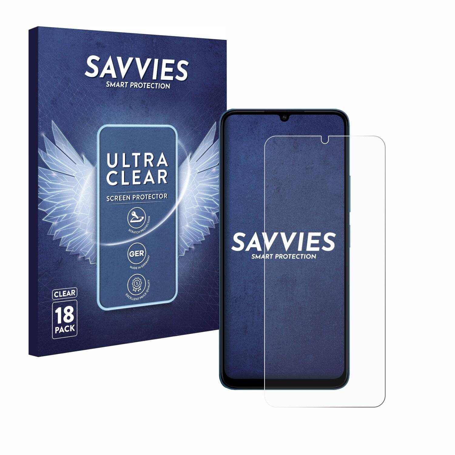 18x Savvies Displayschutz-Folie für Xiaomi Redmi 13C