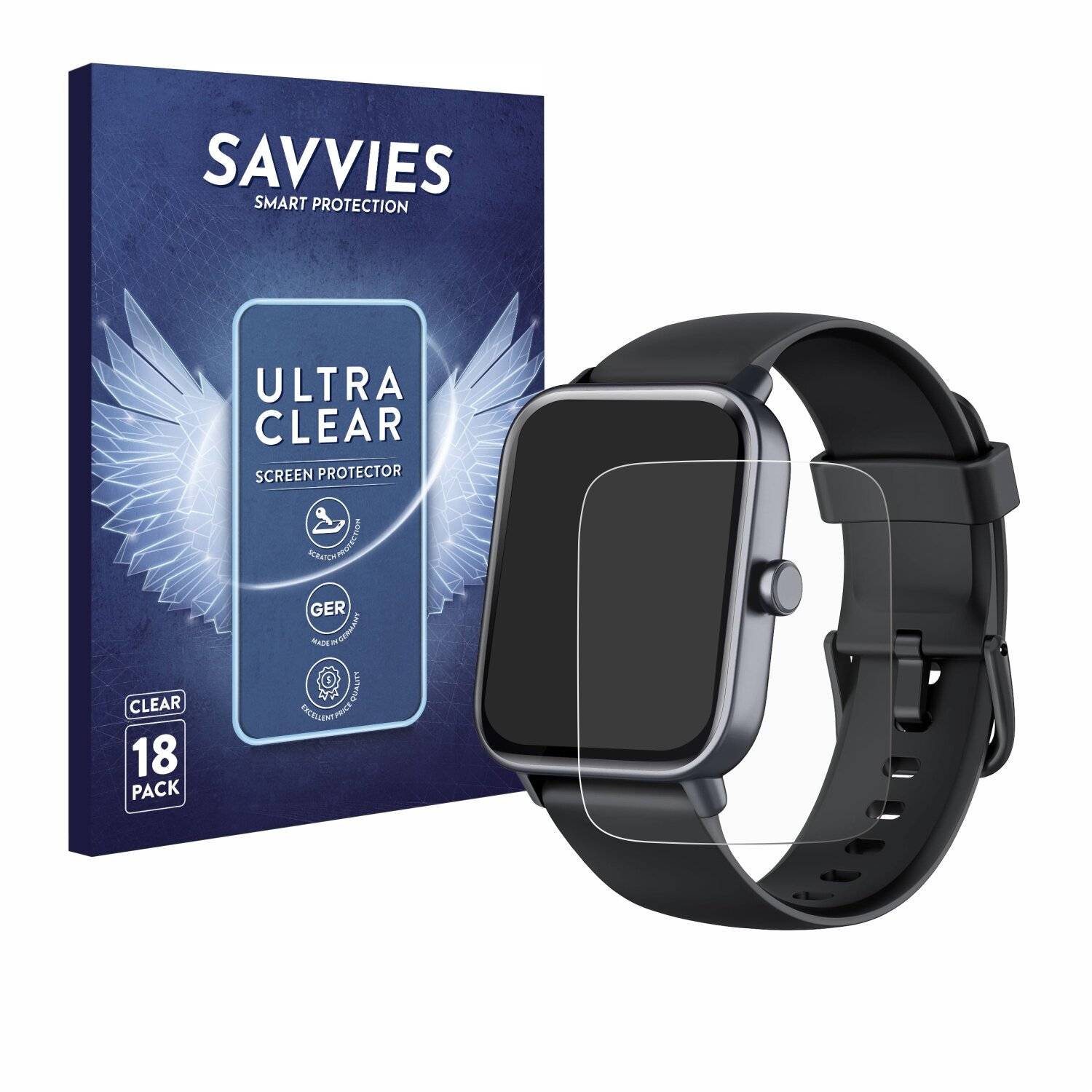 18x Savvies Displayschutz-Folie für Gydom IDW19