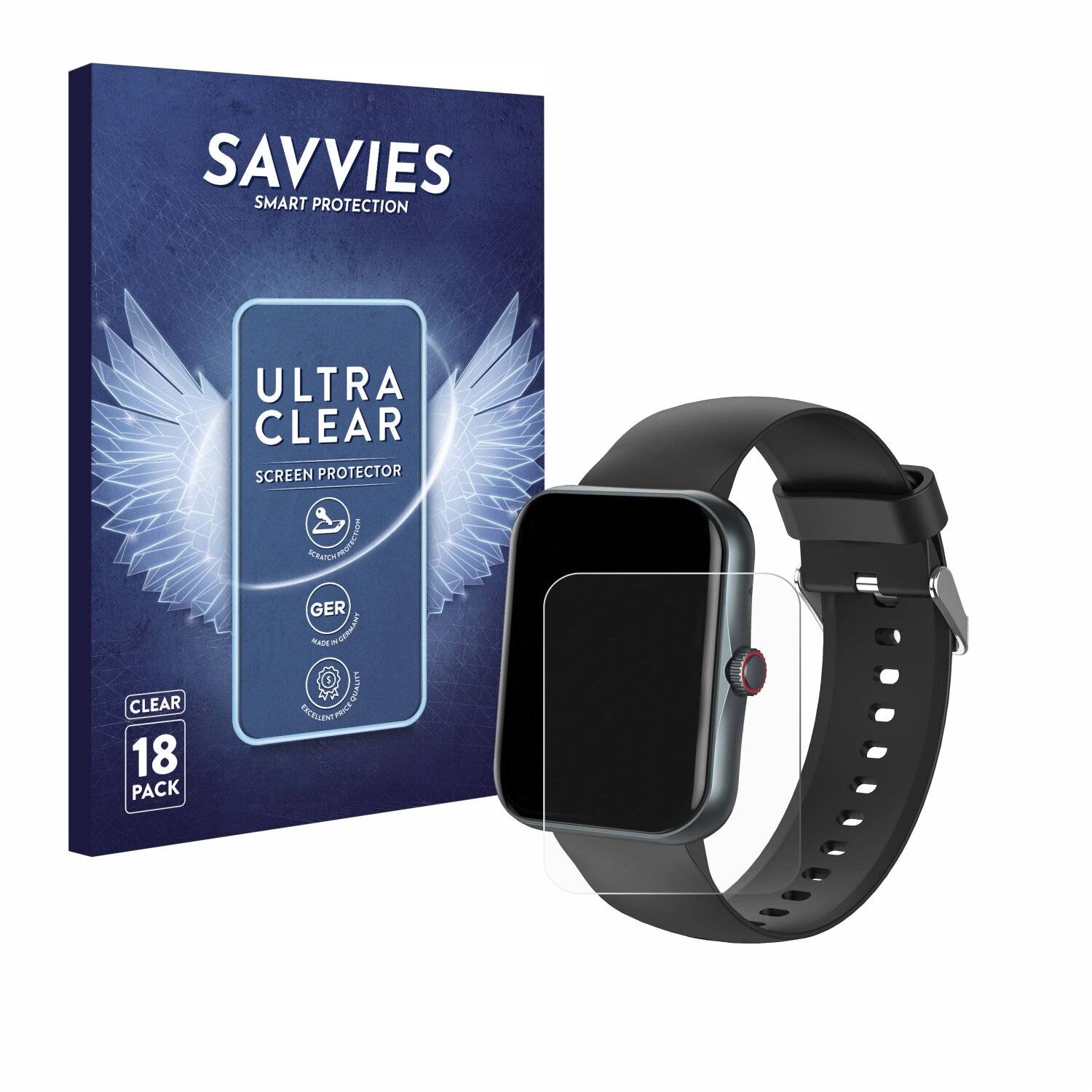 18x Savvies Displayschutz-Folie für Pthtechus