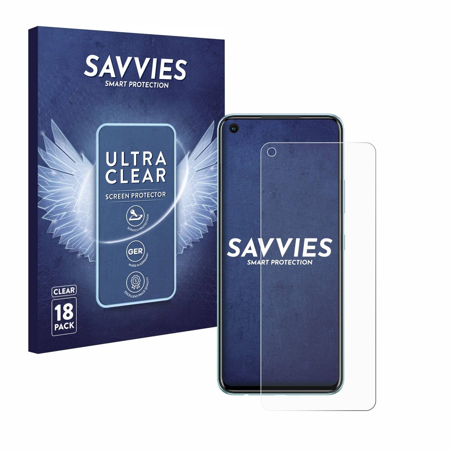 18x Savvies Displayschutz-Folie für Infinix Hot