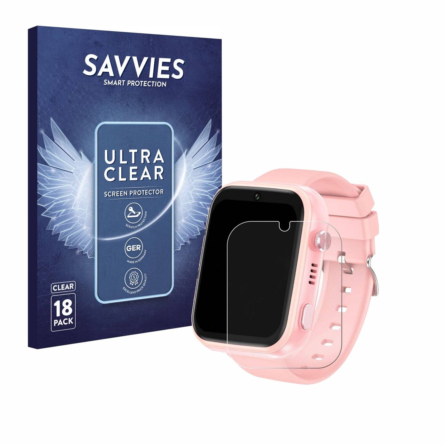18x Savvies Displayschutz-Folie für jianyana 4G Kids