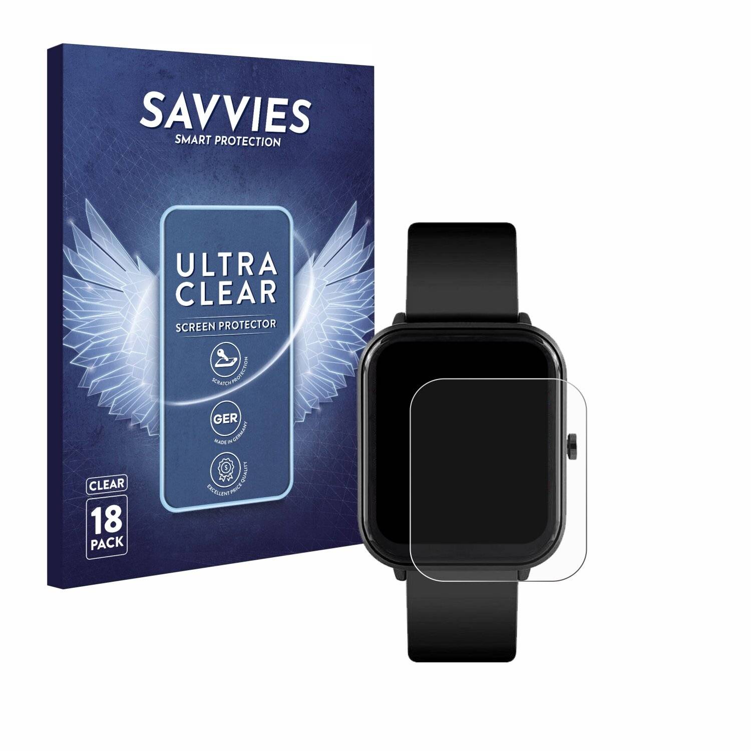18x Savvies Displayschutz-Folie für Reflex Active Series 15 (45