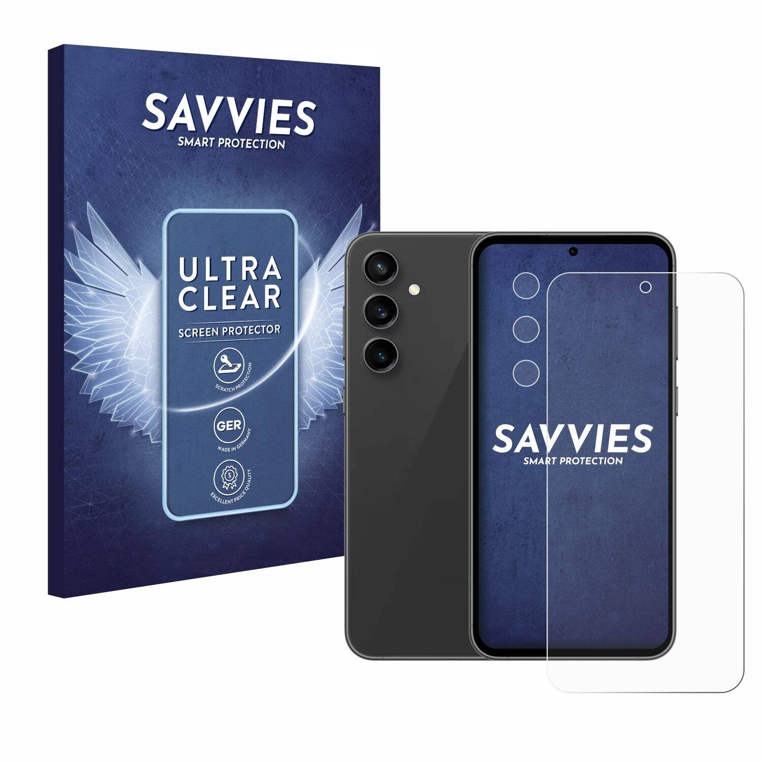 18x Savvies Displayschutz-Folie für Samsung Galaxy S23 FE