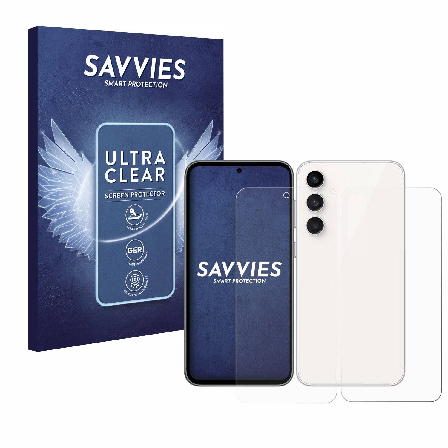 18x Savvies Displayschutz-Folie für Samsung Galaxy S23 FE