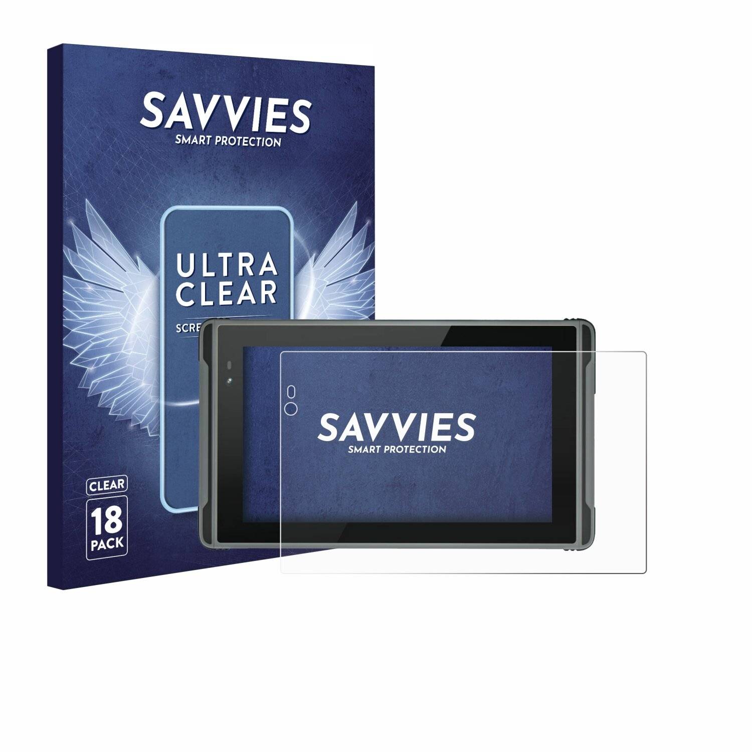 18x Savvies Displayschutz-Folie für Hugerock