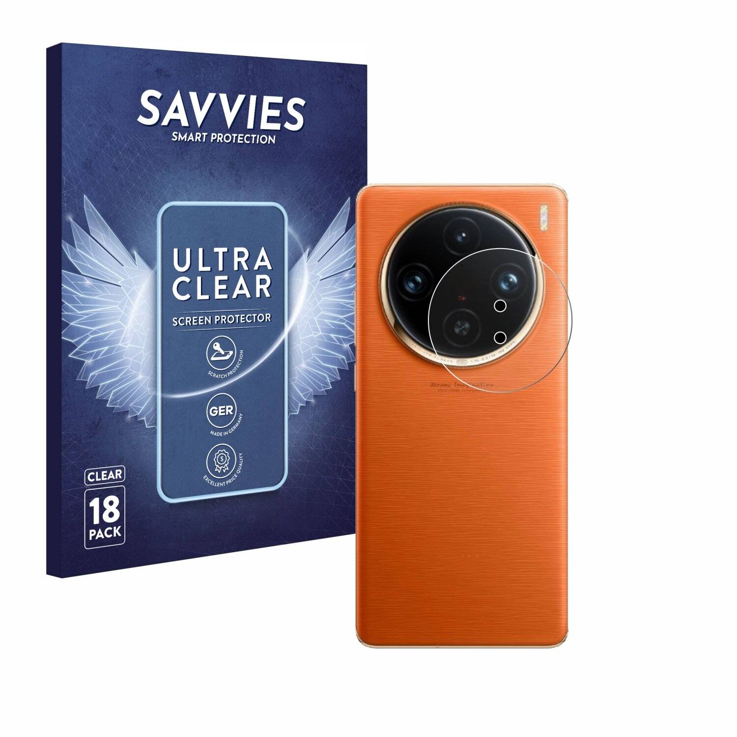 18x Savvies Displayschutz-Folie für Vivo X100 Pro (NUR