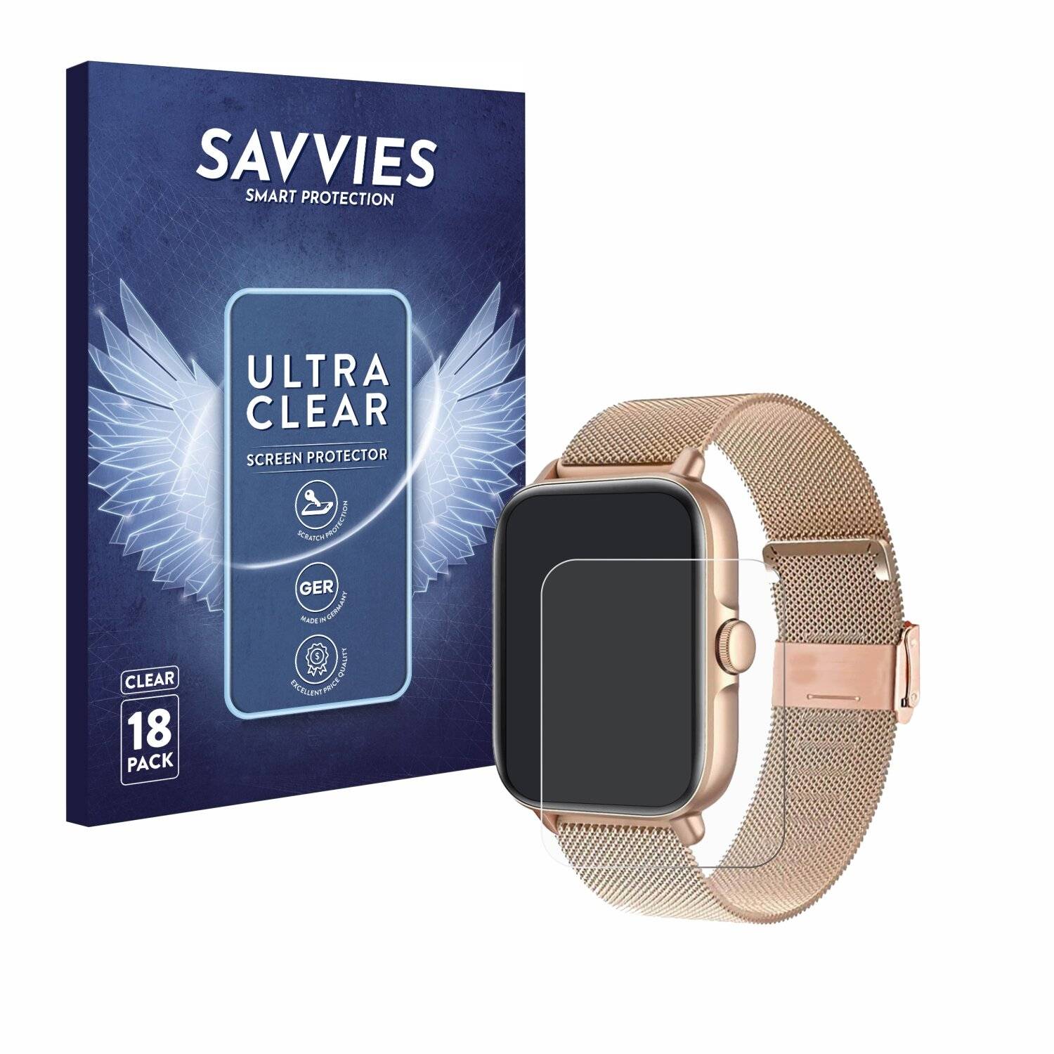 18x Savvies Displayschutz-Folie für Pireware Elegance 3